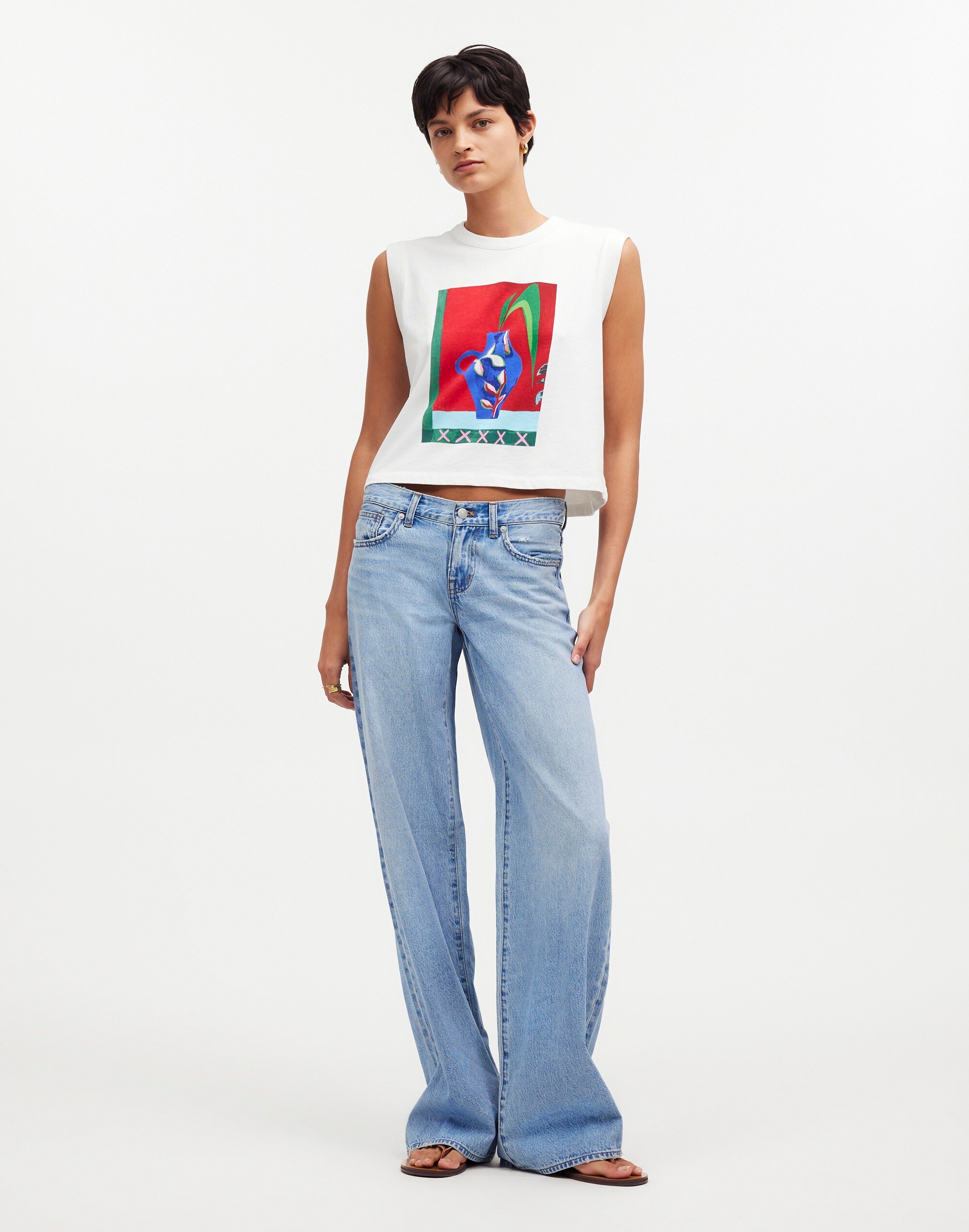 Madewell x Laetitia Rouget Graphic Crewneck Muscle Tee