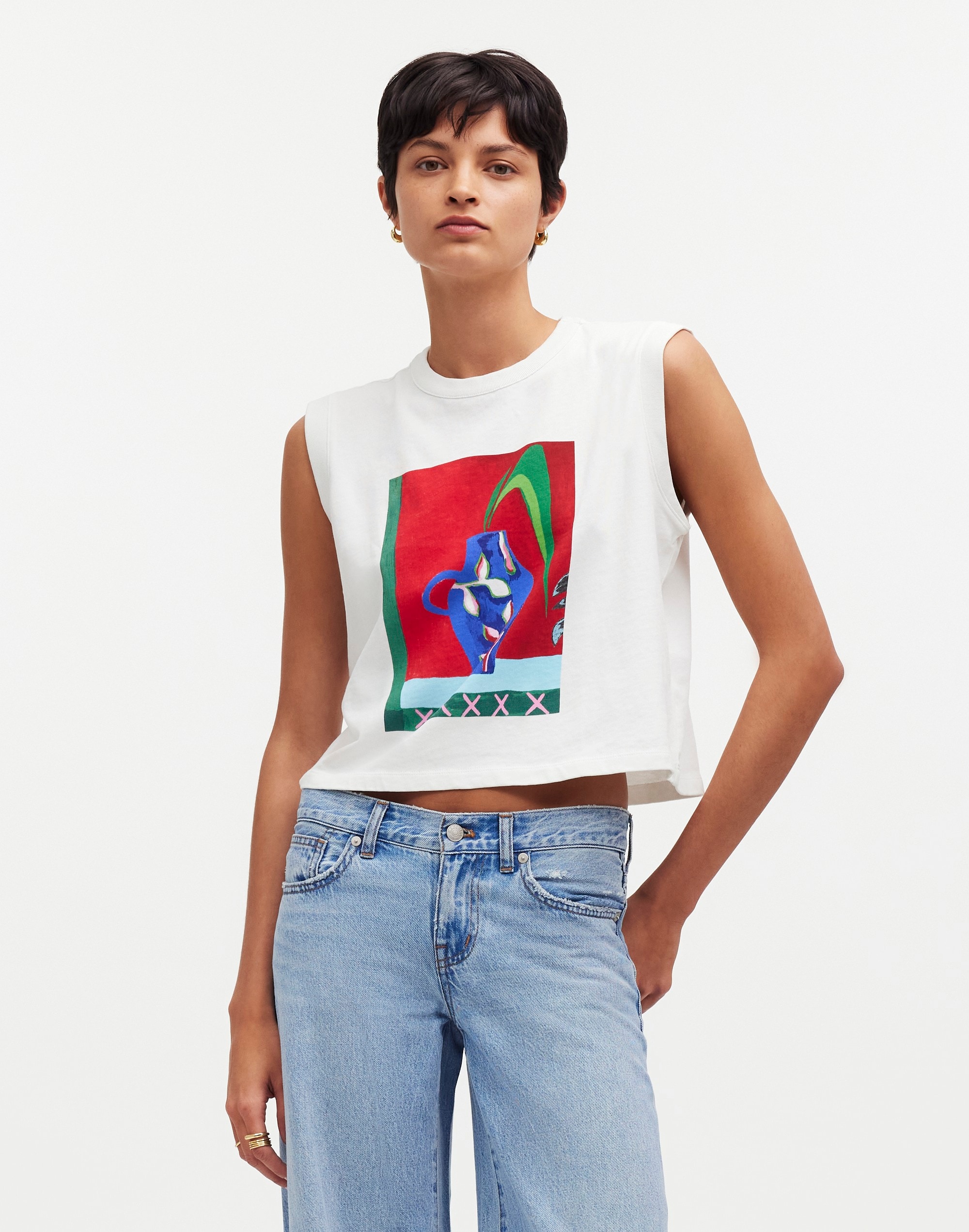Madewell x Laetitia Rouget Graphic Crewneck Muscle Tee