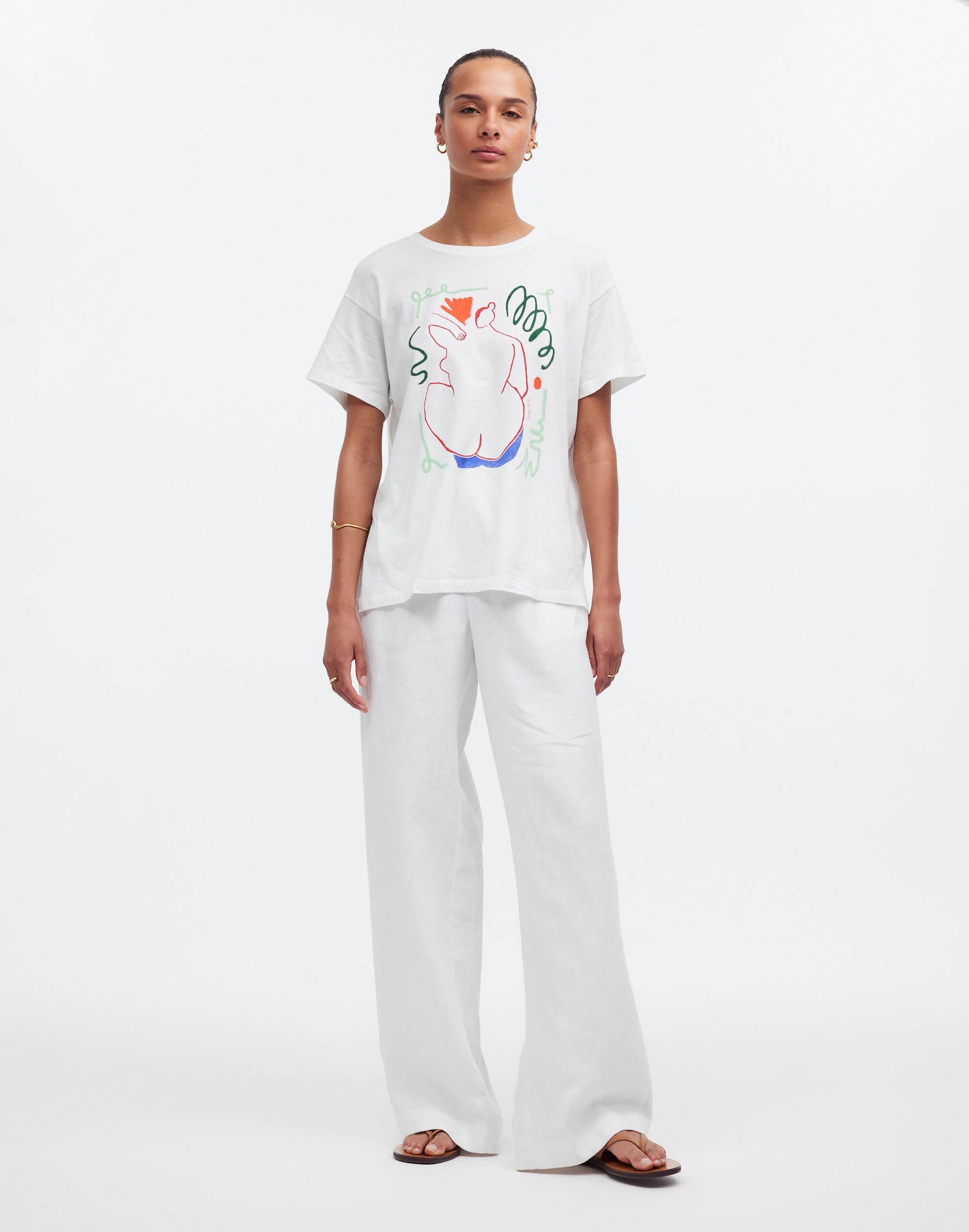 Madewell x Laetitia Rouget Graphic Softfade Cotton Oversized Tee