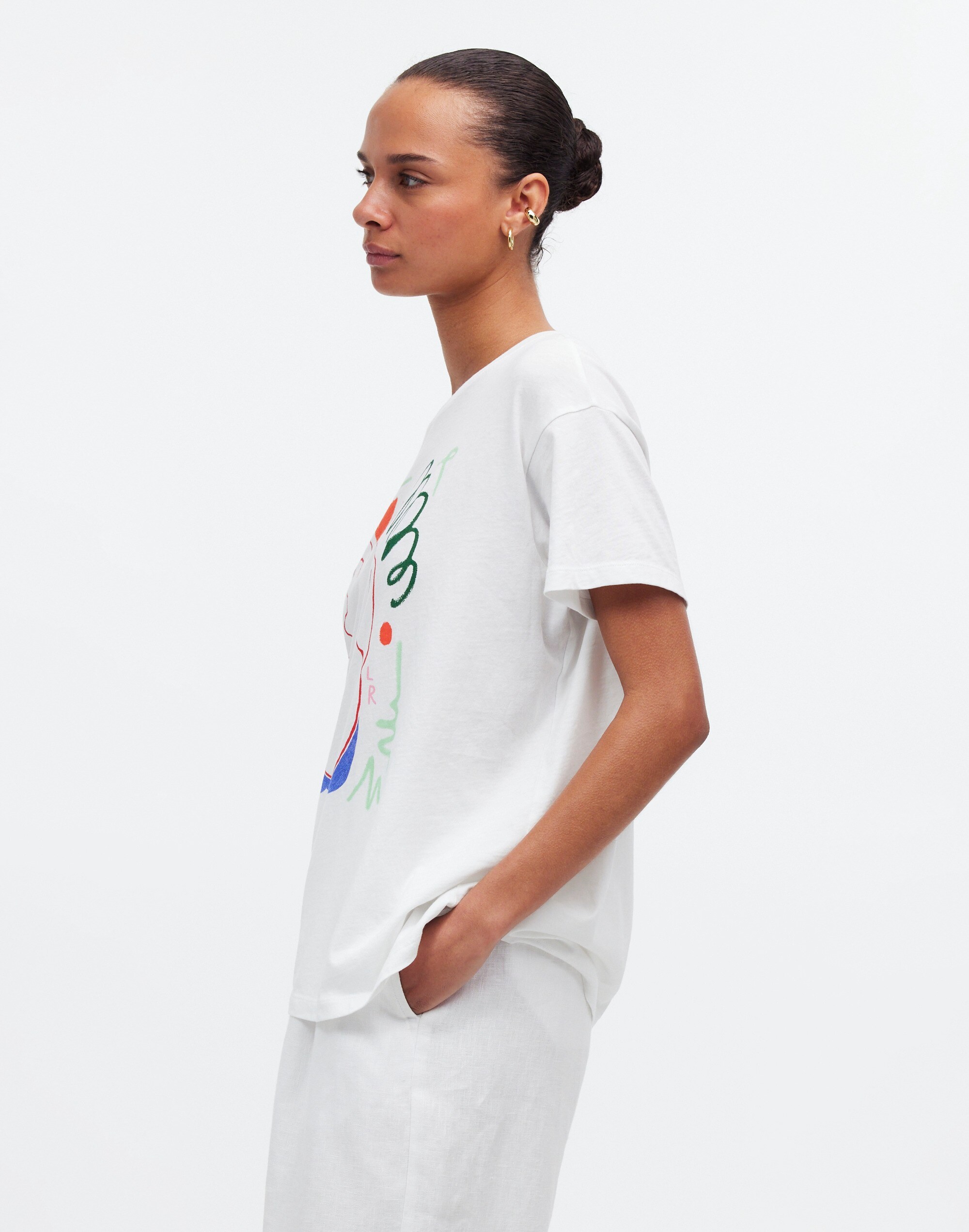 Madewell x Laetitia Rouget Graphic Softfade Cotton Oversized Tee