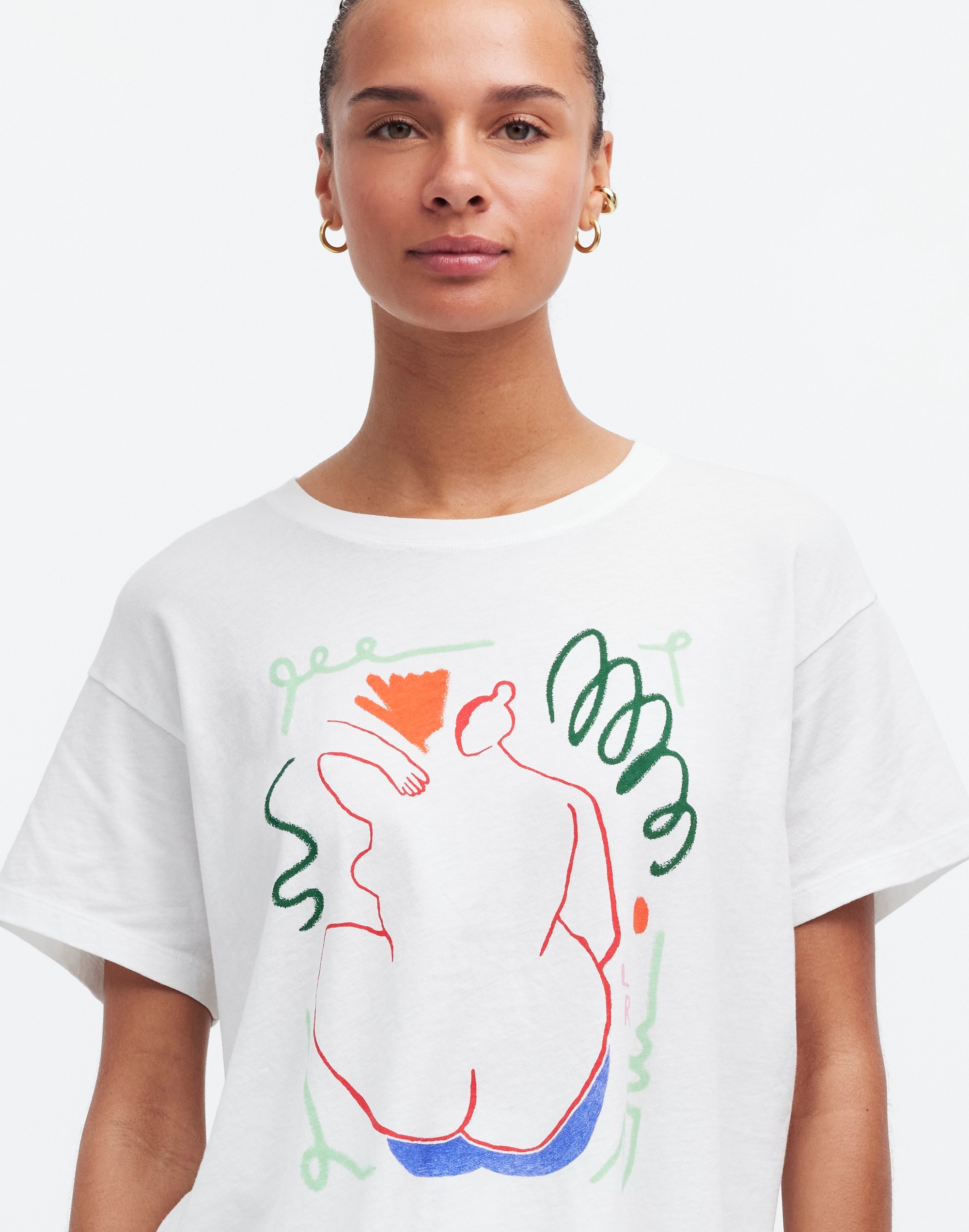 Madewell x Laetitia Rouget Graphic Softfade Cotton Oversized Tee
