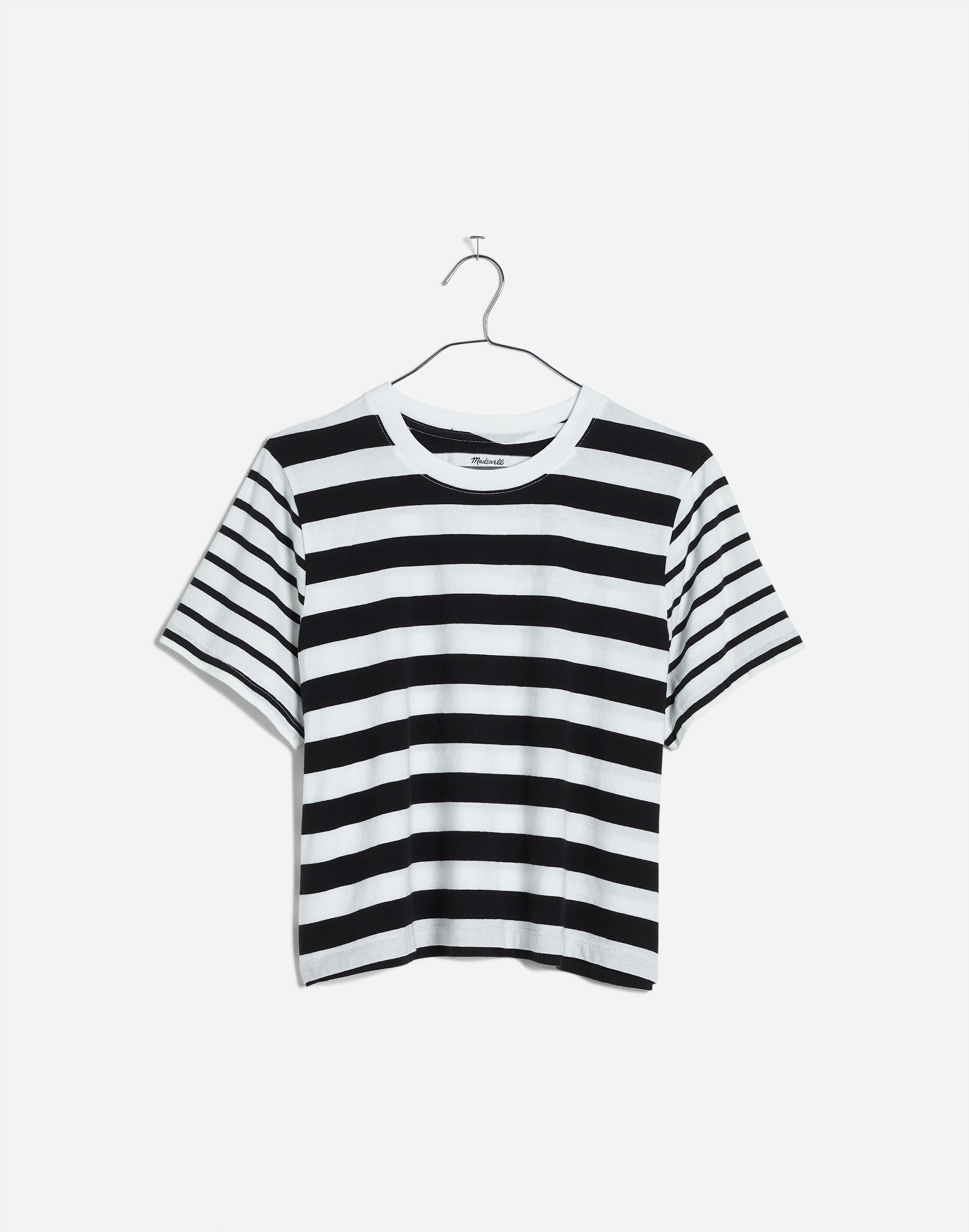 Softfade Cotton Boxy-Crop Tee