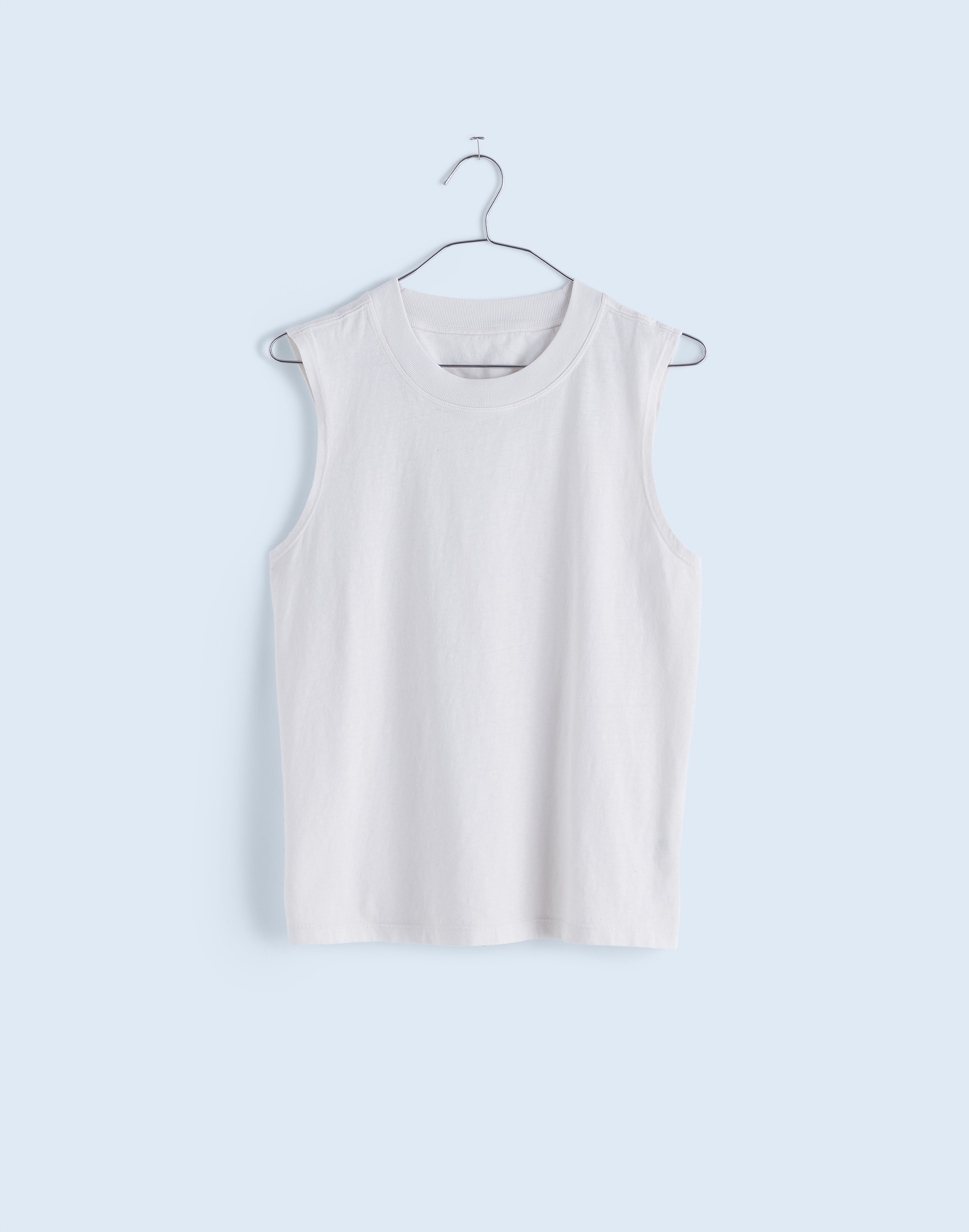 Mw Premium Standard 03. The Muscle Tank In Eyelet White