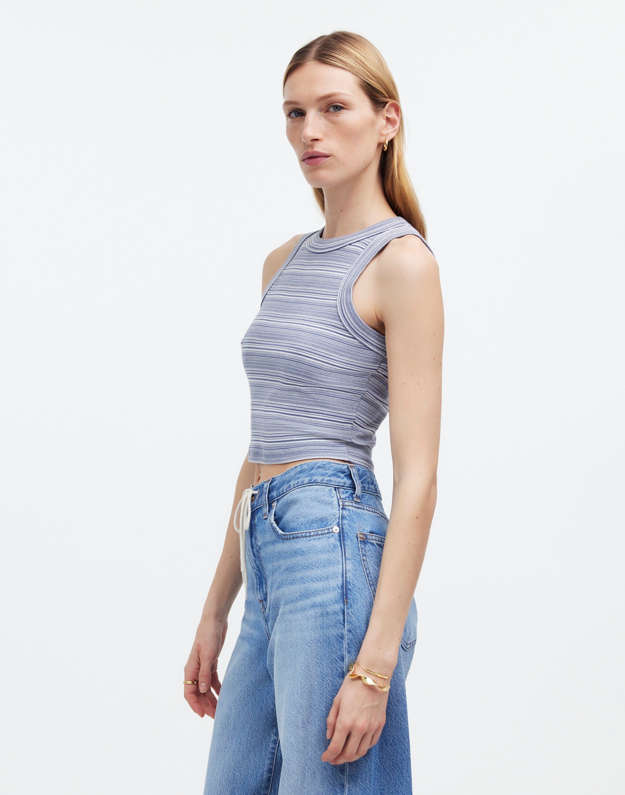 Supima&reg; Rib Crop Tank