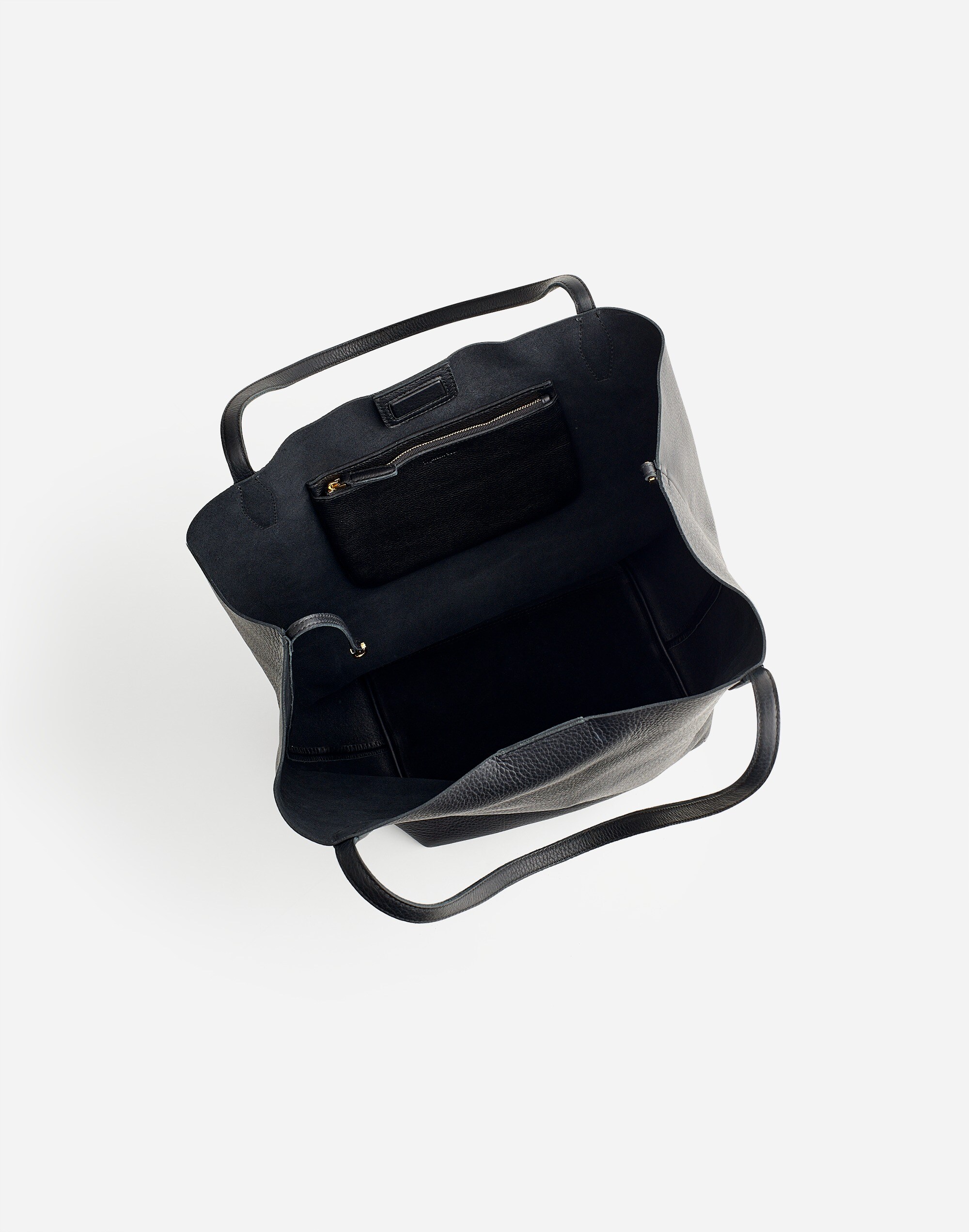 The Oversized Shopper Tote in Soft Grain Leather