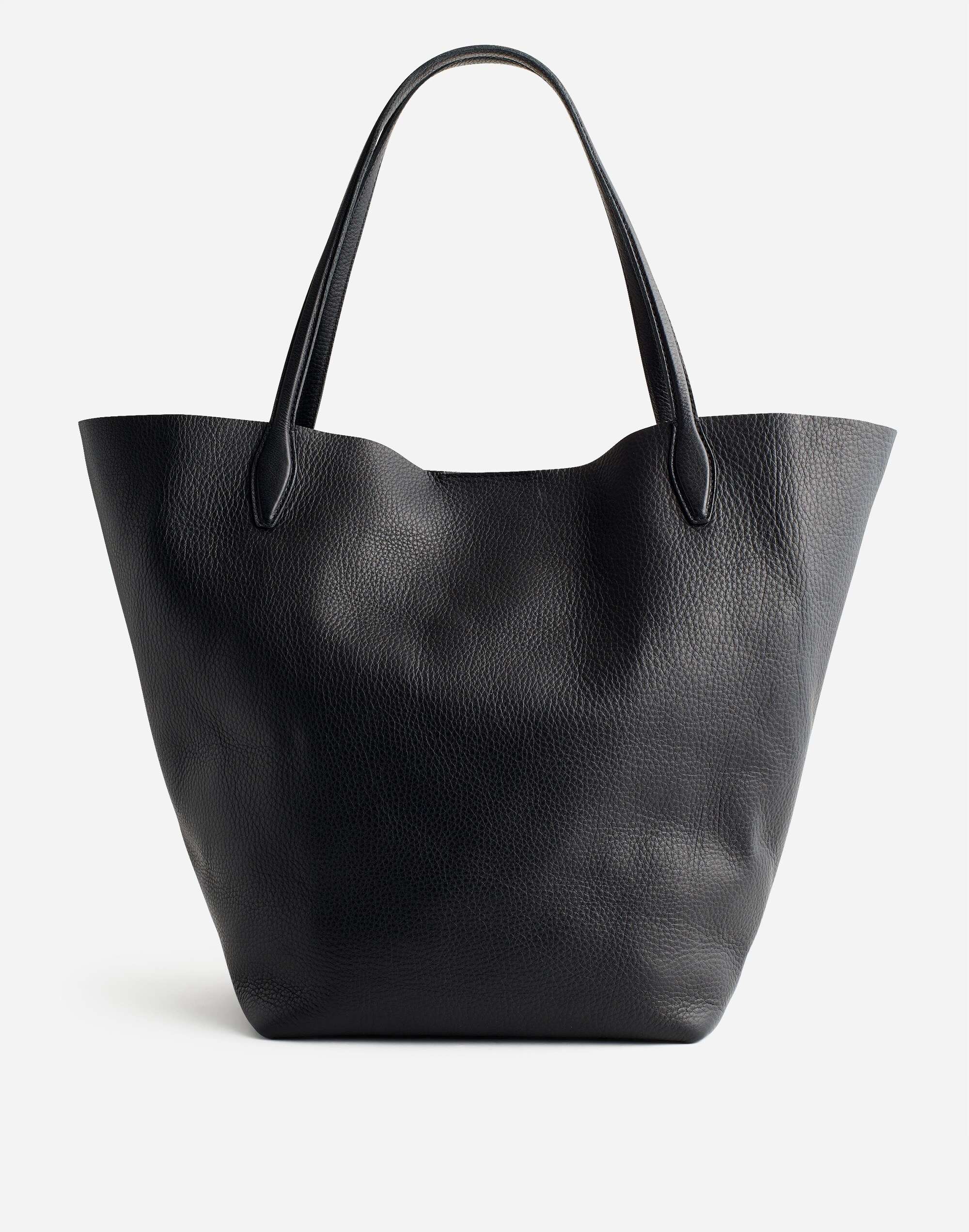 The Oversized Shopper Tote in Soft Grain Leather