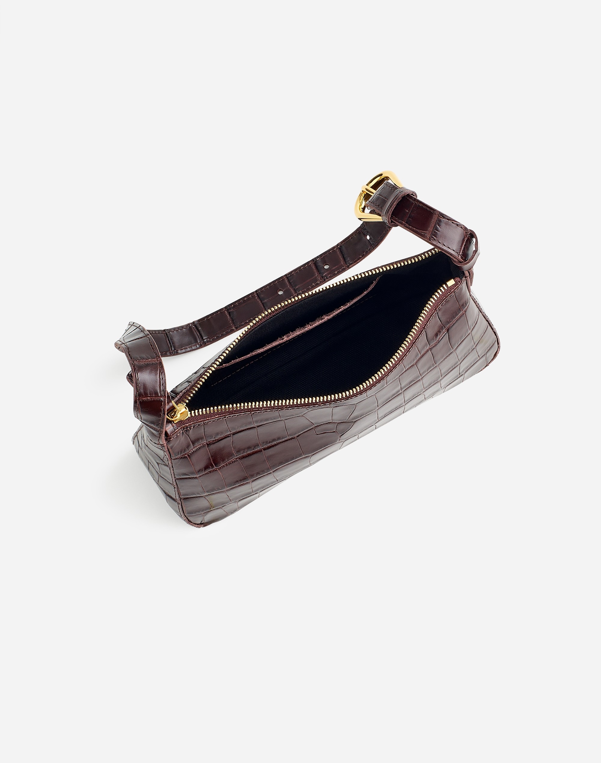 The Sculptural-Buckle Shoulder Bag