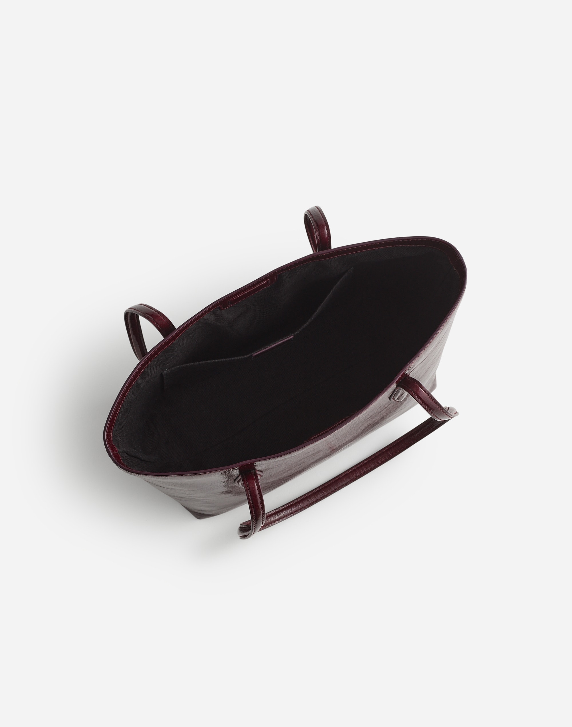 Mini Shopper Tote in Patent Leather