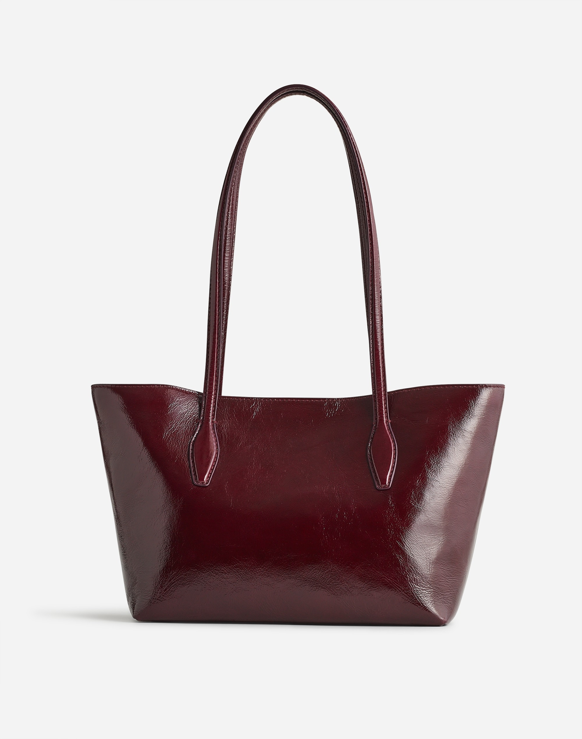 Mini Shopper Tote in Patent Leather