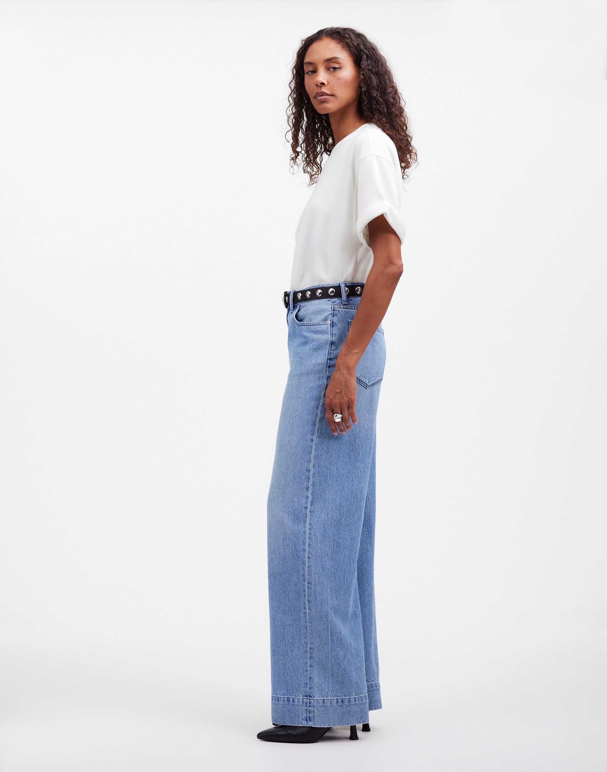 Superwide-Leg Jeans in Lintz Wash