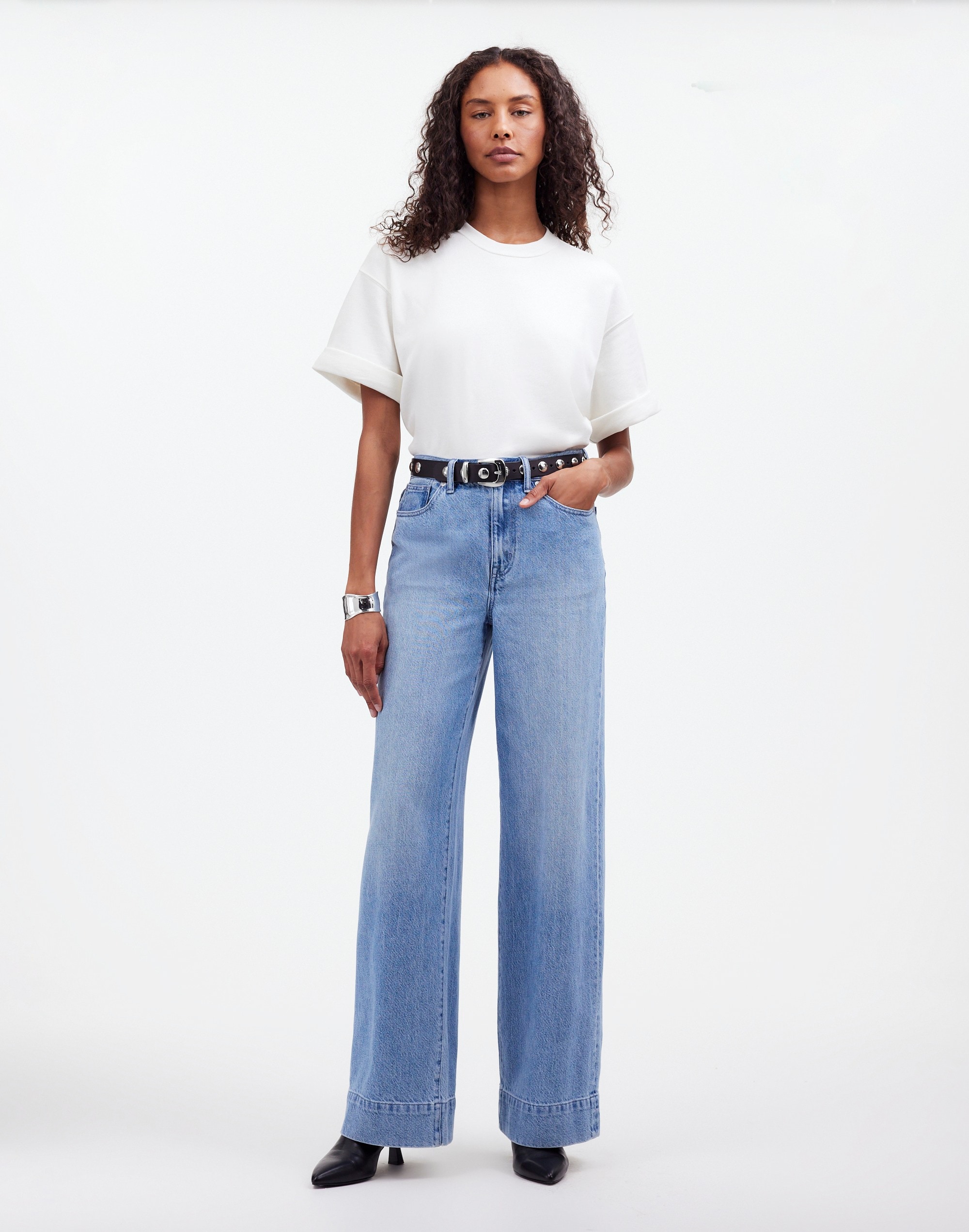 Superwide-Leg Jeans in Lintz Wash