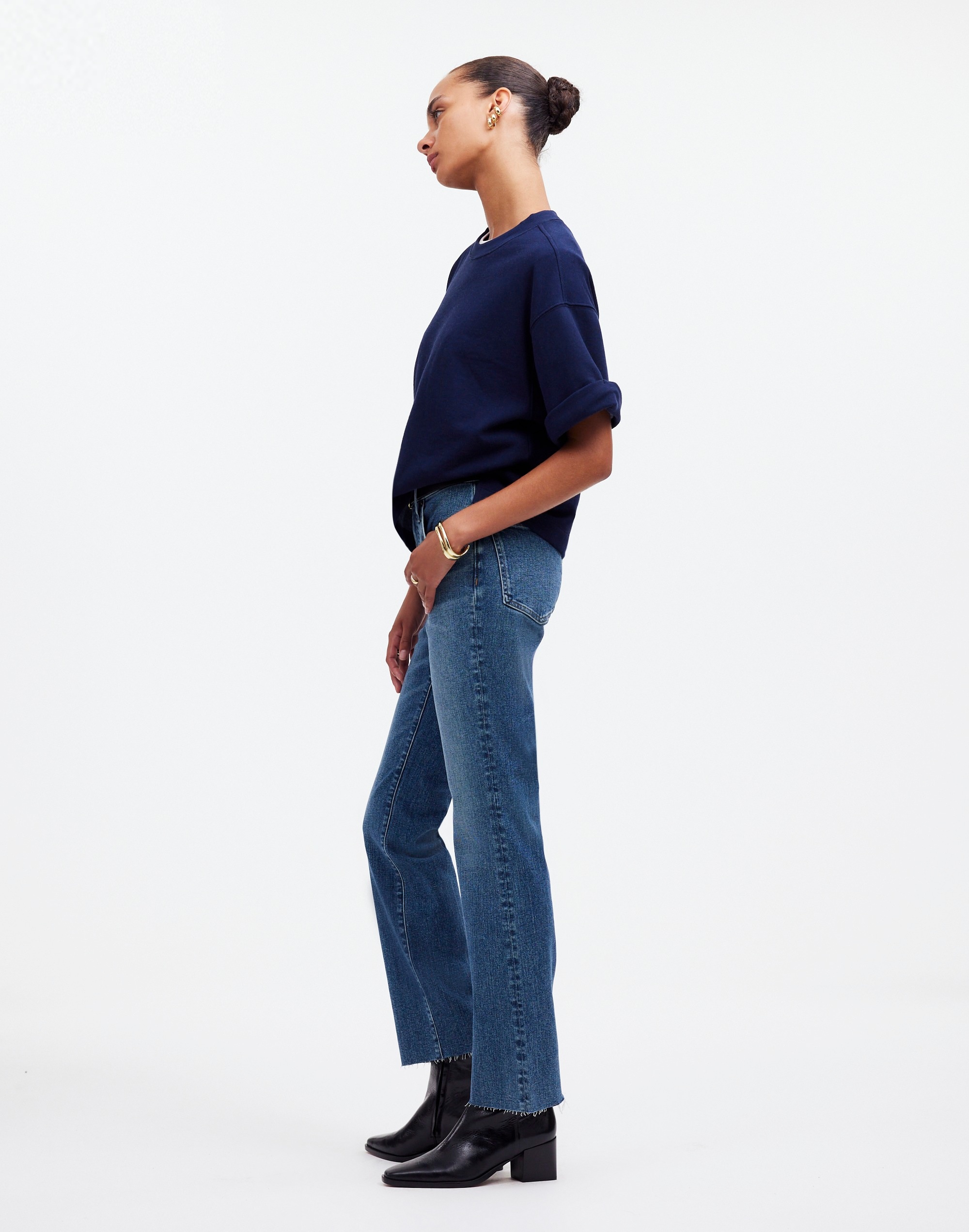 Petite Kick Out Crop Jeans