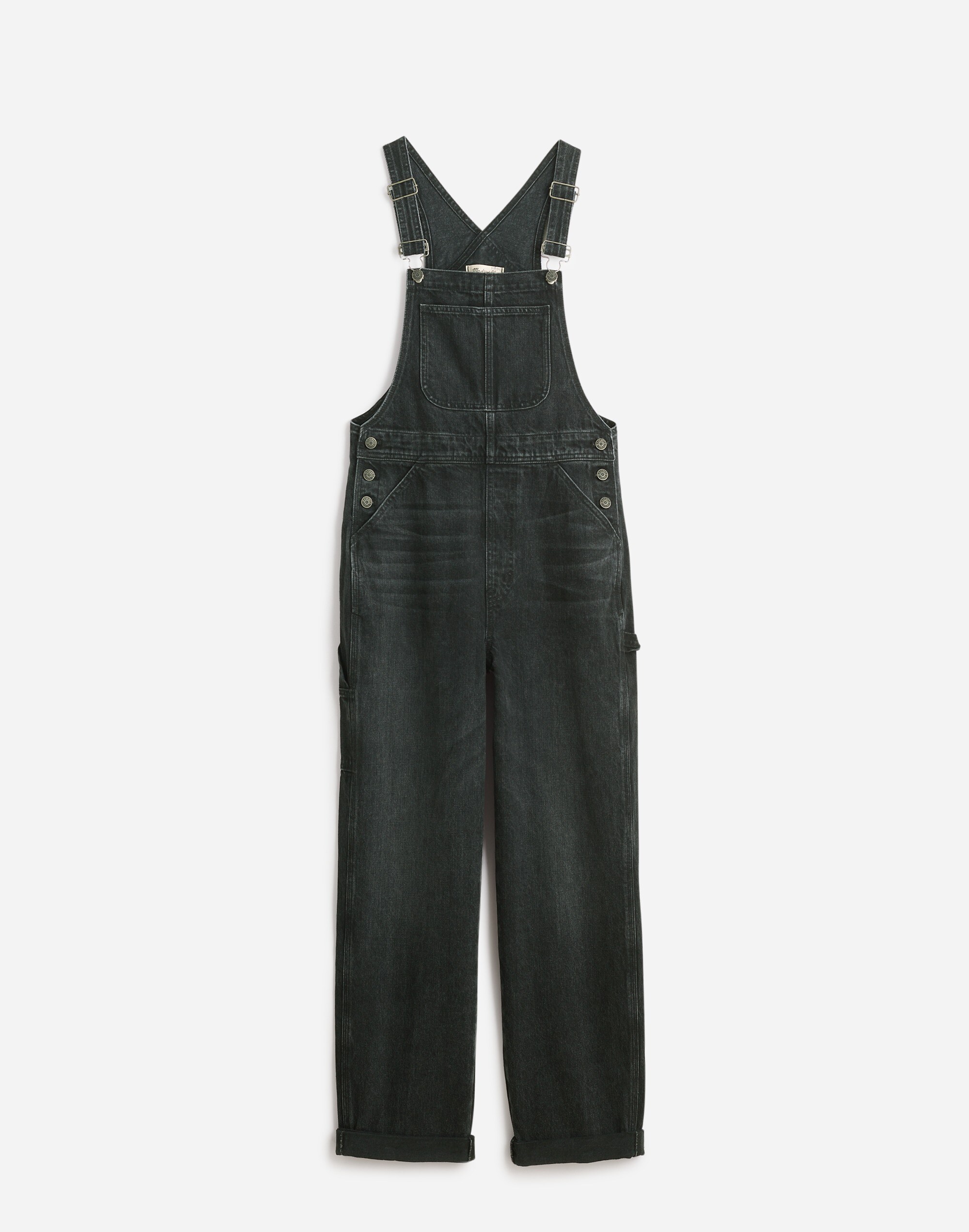 Denim Oversized Carpenter Overalls in Oakville Wash
