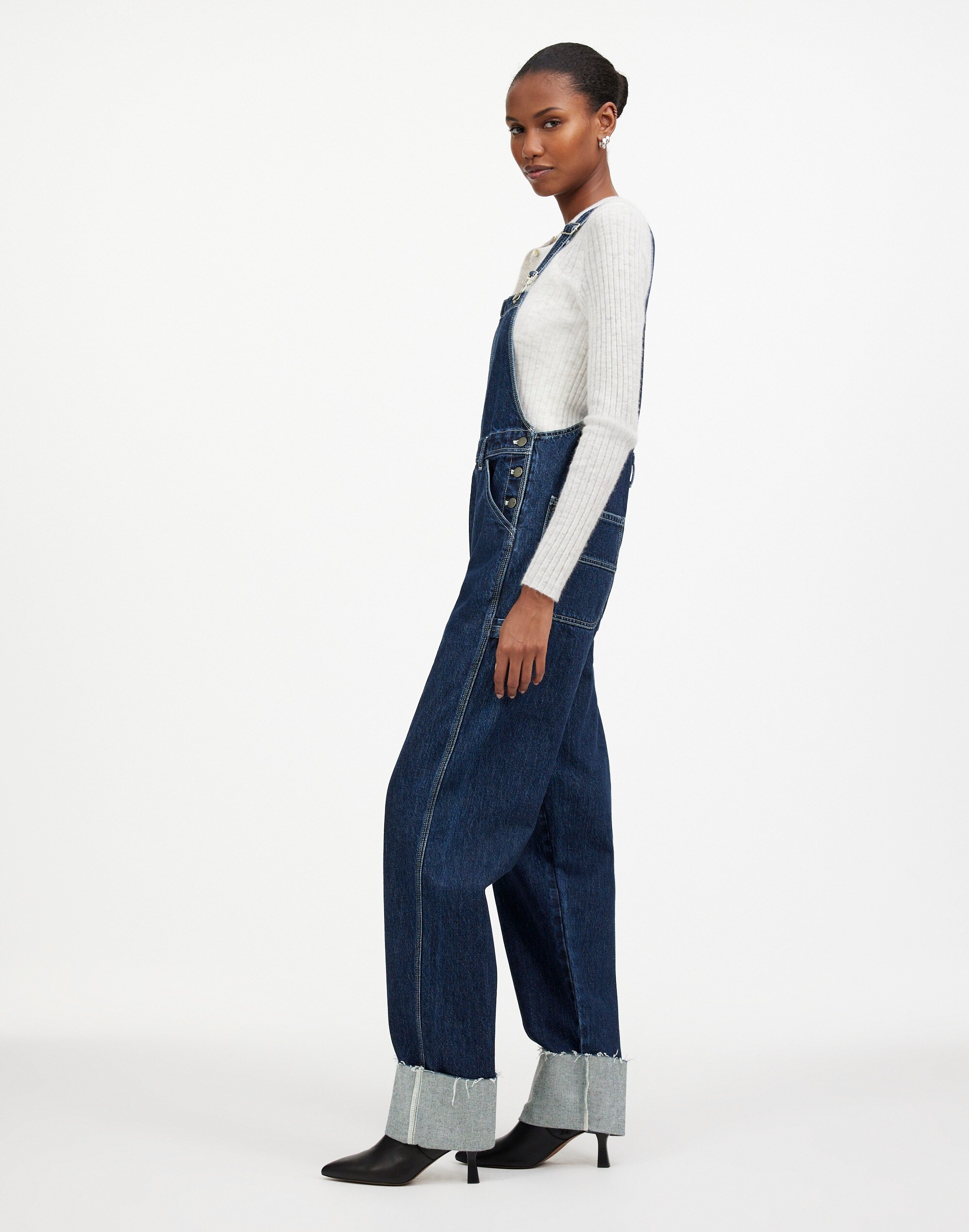Madewell x Kaihara Denim Oversized Carpenter Overalls in