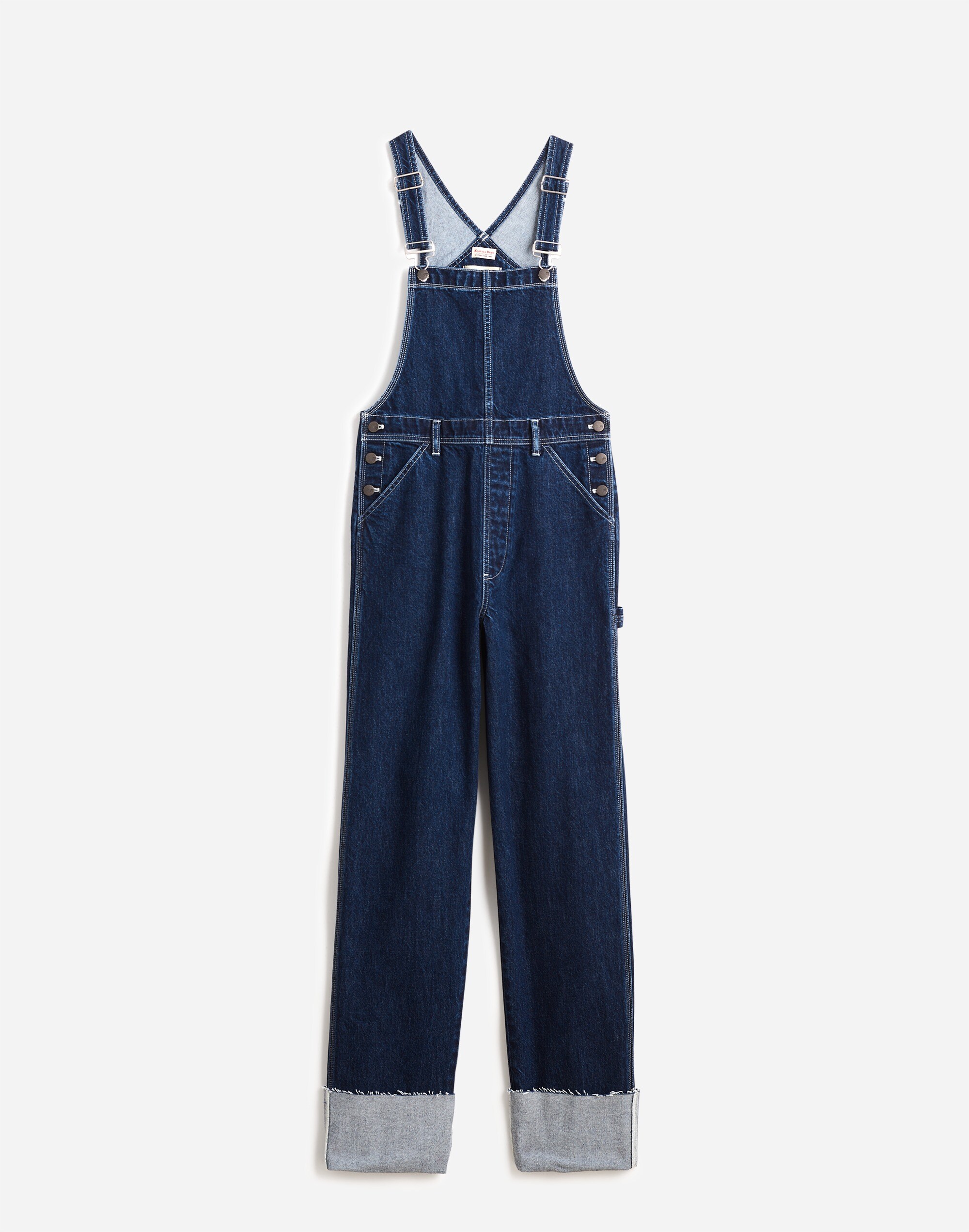 Madewell x Kaihara Denim Oversized Carpenter Overalls in Lesiege