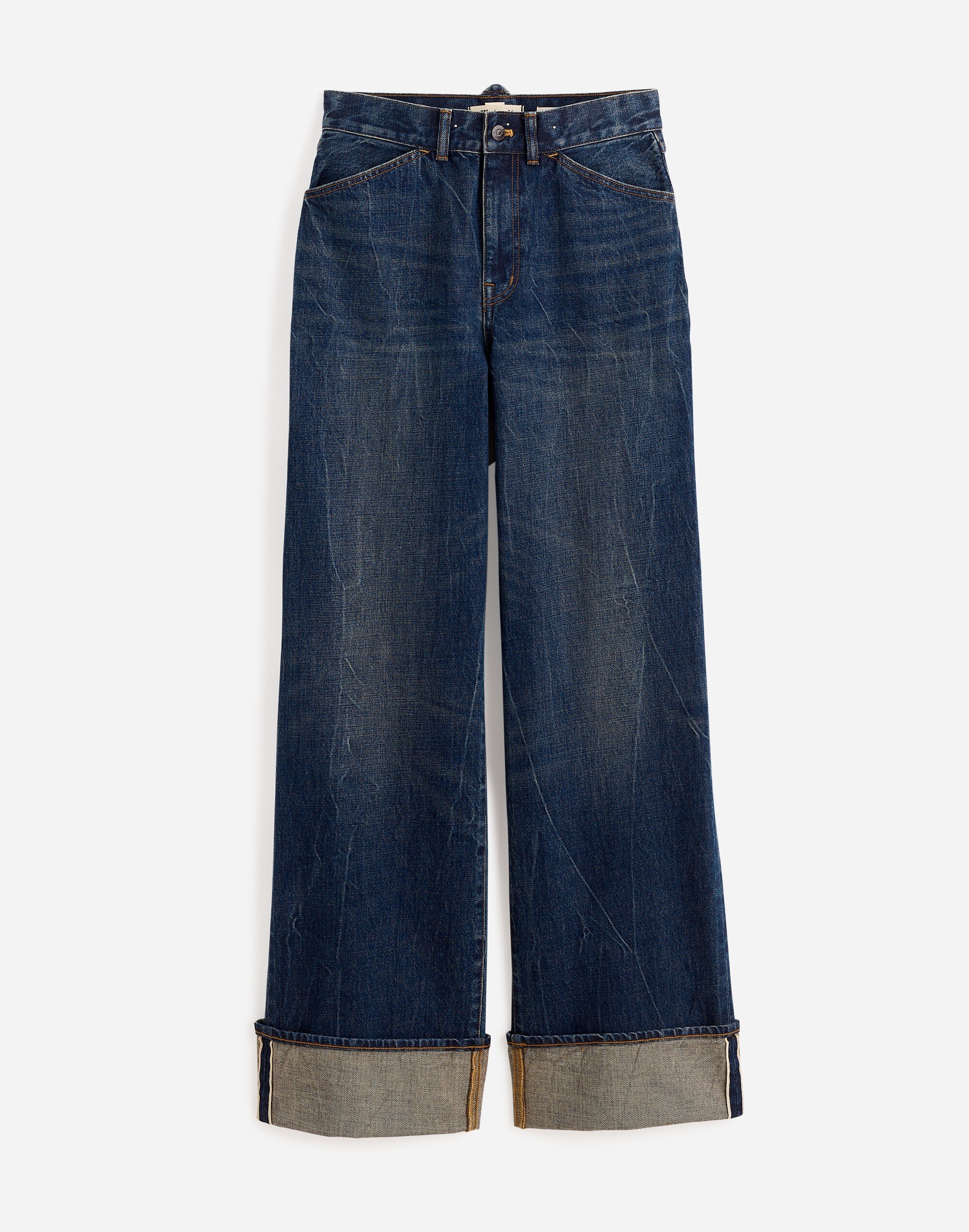 Madewell x Kaihara Denim Superwide-Leg Jeans in Karney Wash