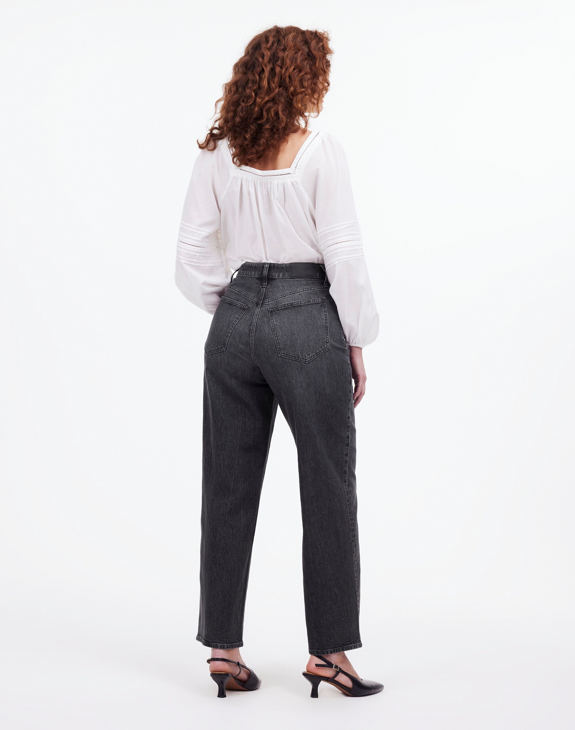 The Curvy Perfect Vintage Wide-Leg Crop Jean in Robles Wash in robles wash image 4