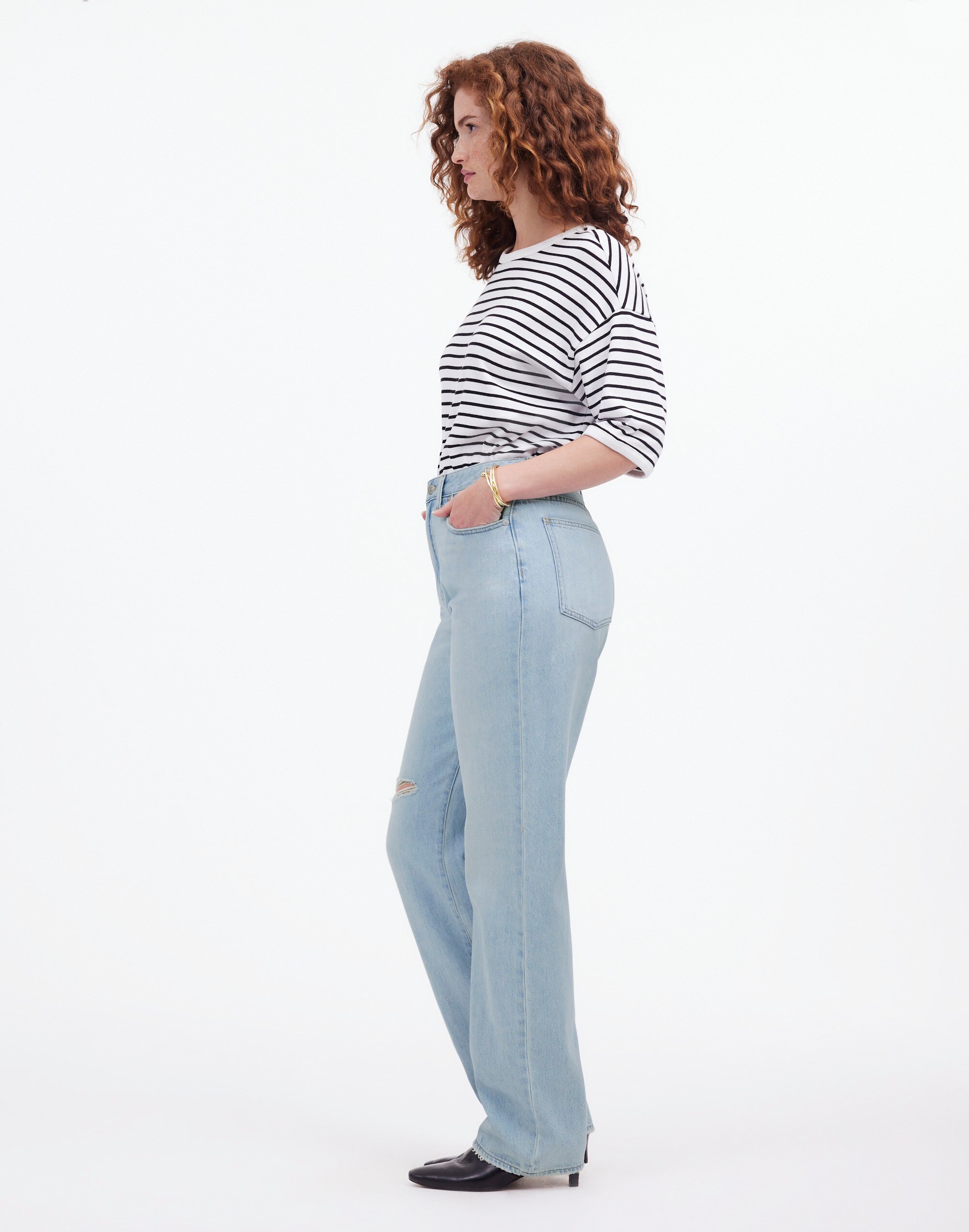 The Petite Curvy '90s Straight Jean