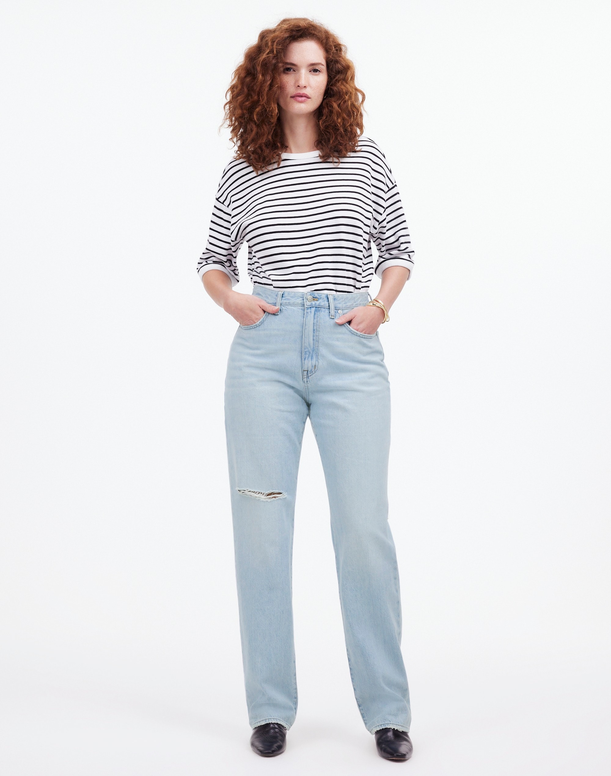 The Petite Curvy '90s Straight Jean