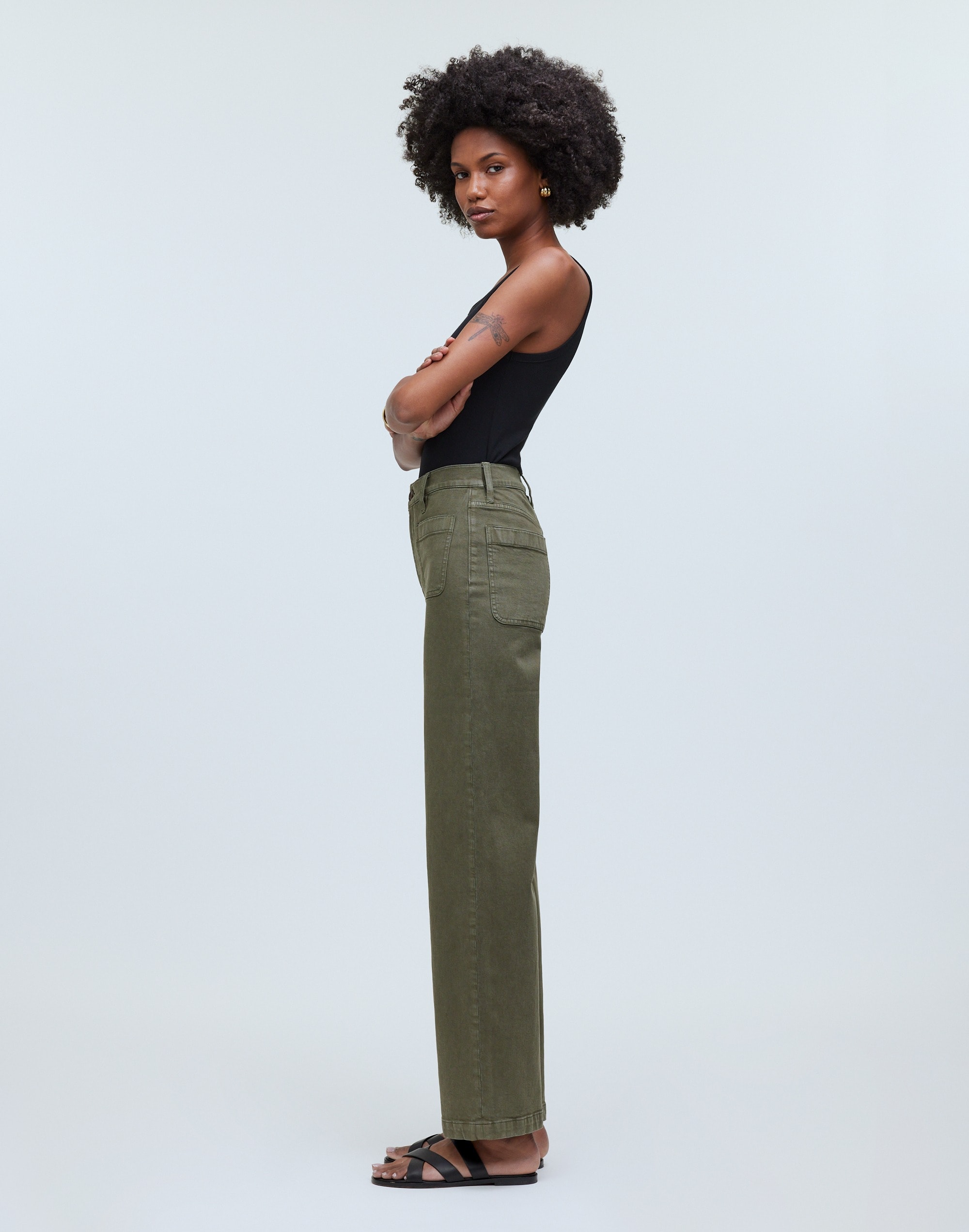 The Emmett Wide-Leg Pant: Patch Pocket Edition