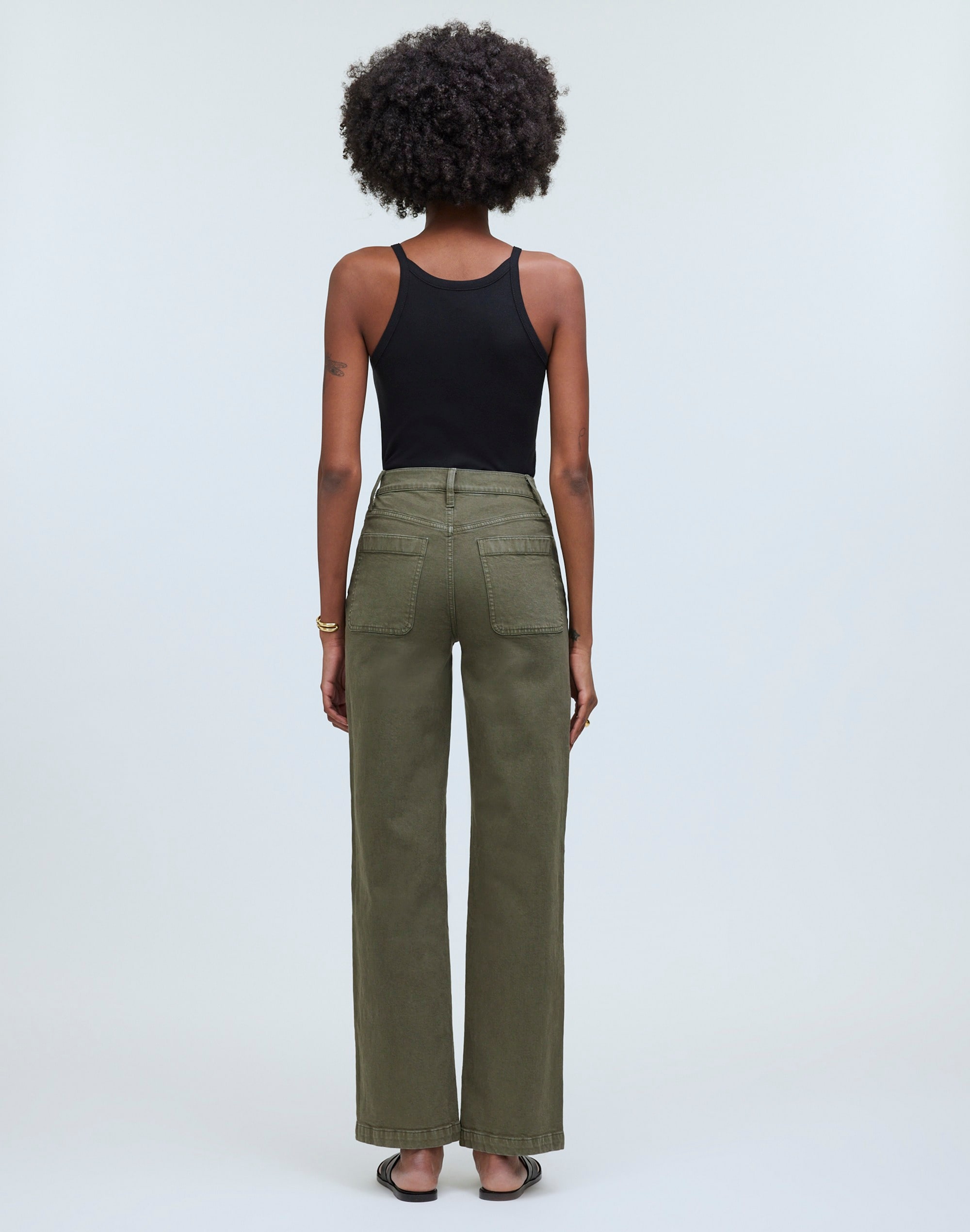 The Emmett Wide-Leg Pant: Patch Pocket Edition