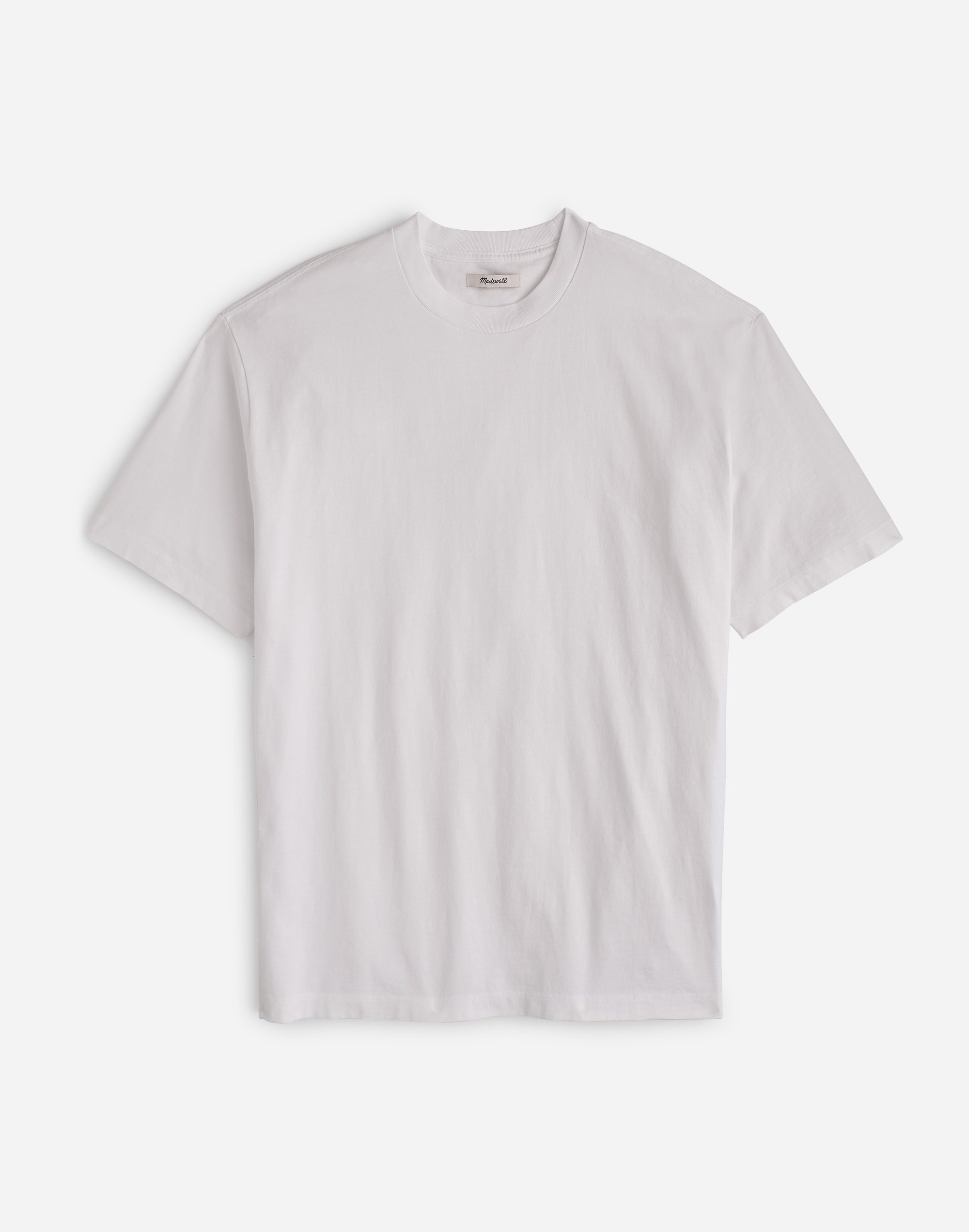Mw Washed Relaxed Tee In Soft White