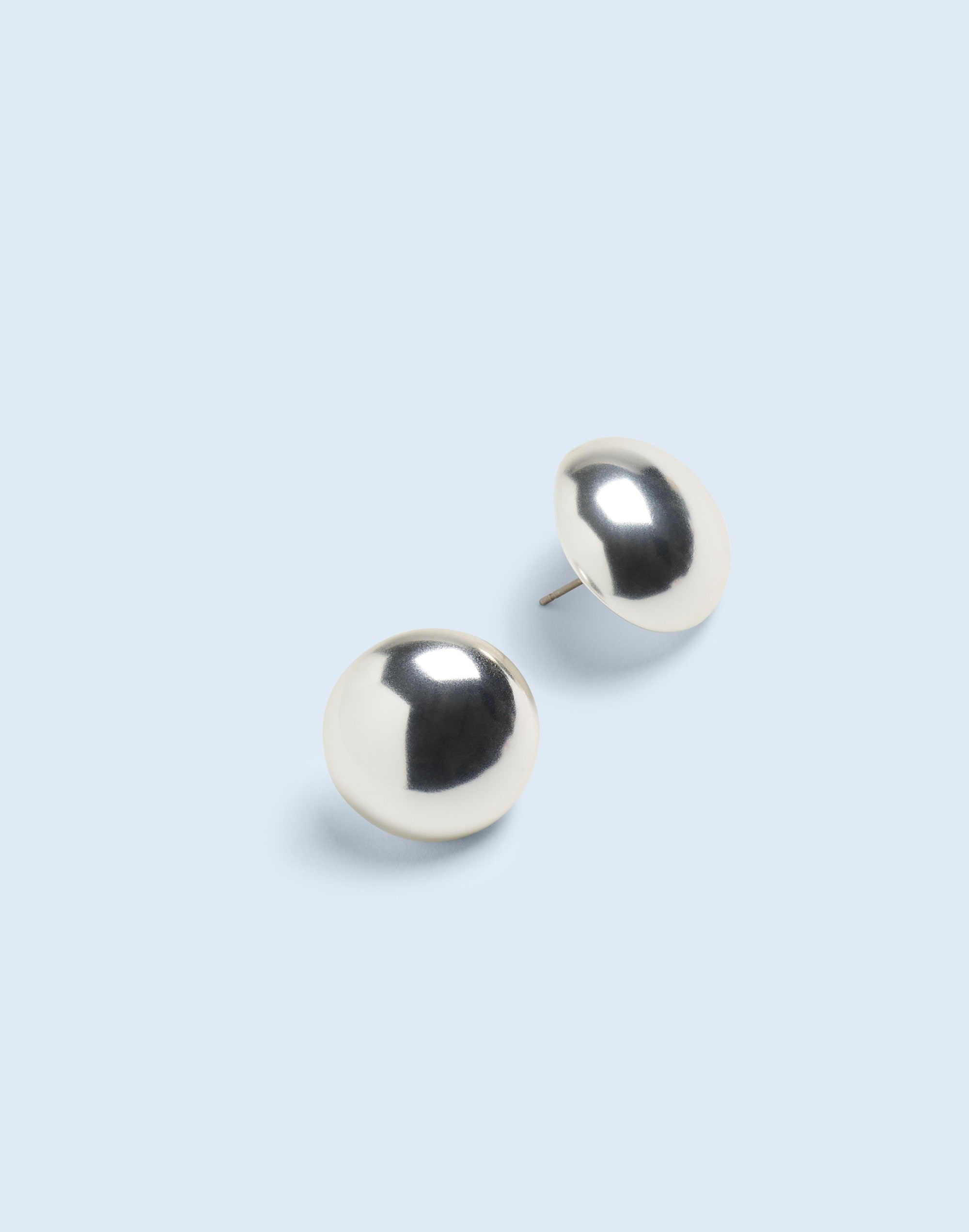 Button Stud Earrings