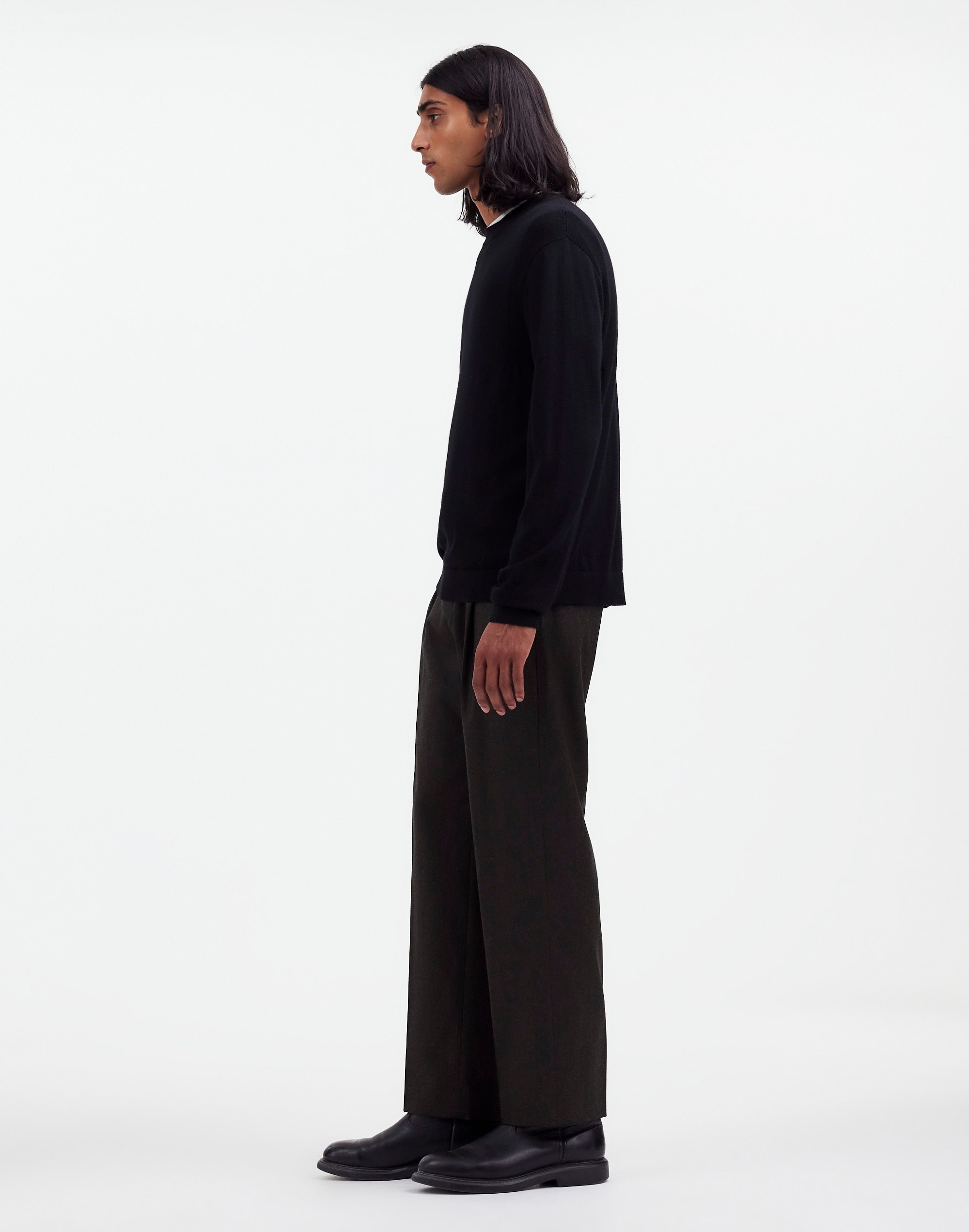 The Roebling Pleated Trouser in Italian Fabric