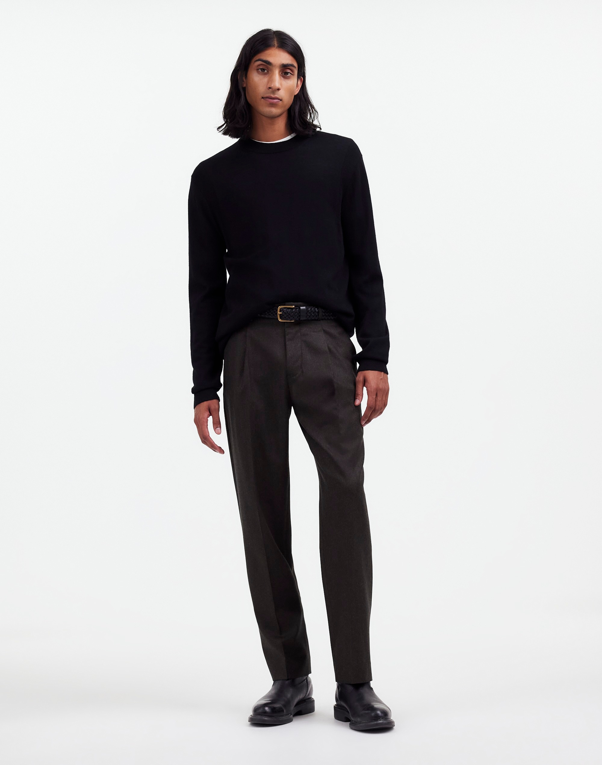 The Roebling Pleated Trouser in Italian Fabric