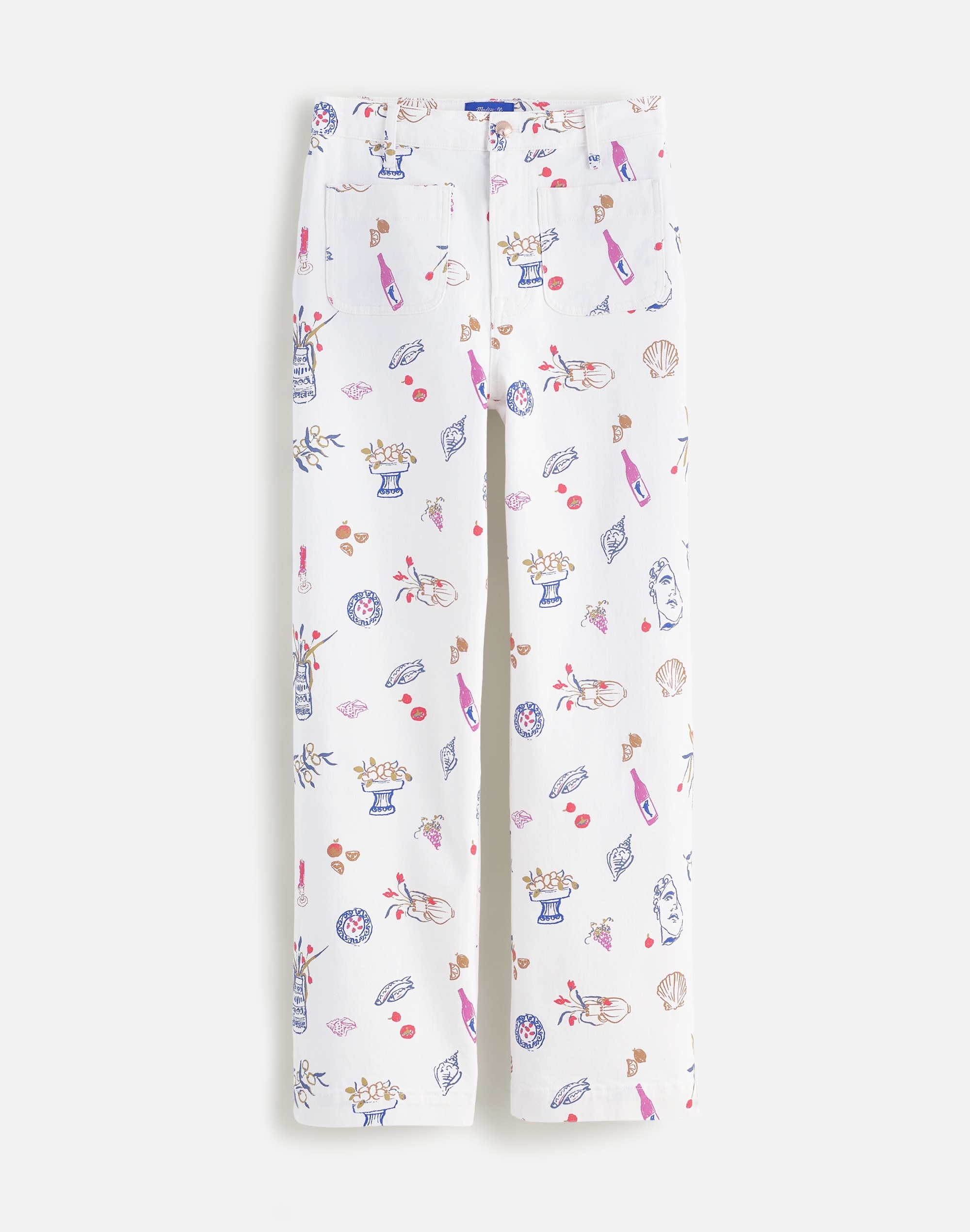 Madewell x Lisa Says Gah! The Plus Perfect Vintage Wide-Leg Crop Jean: Printed Edition