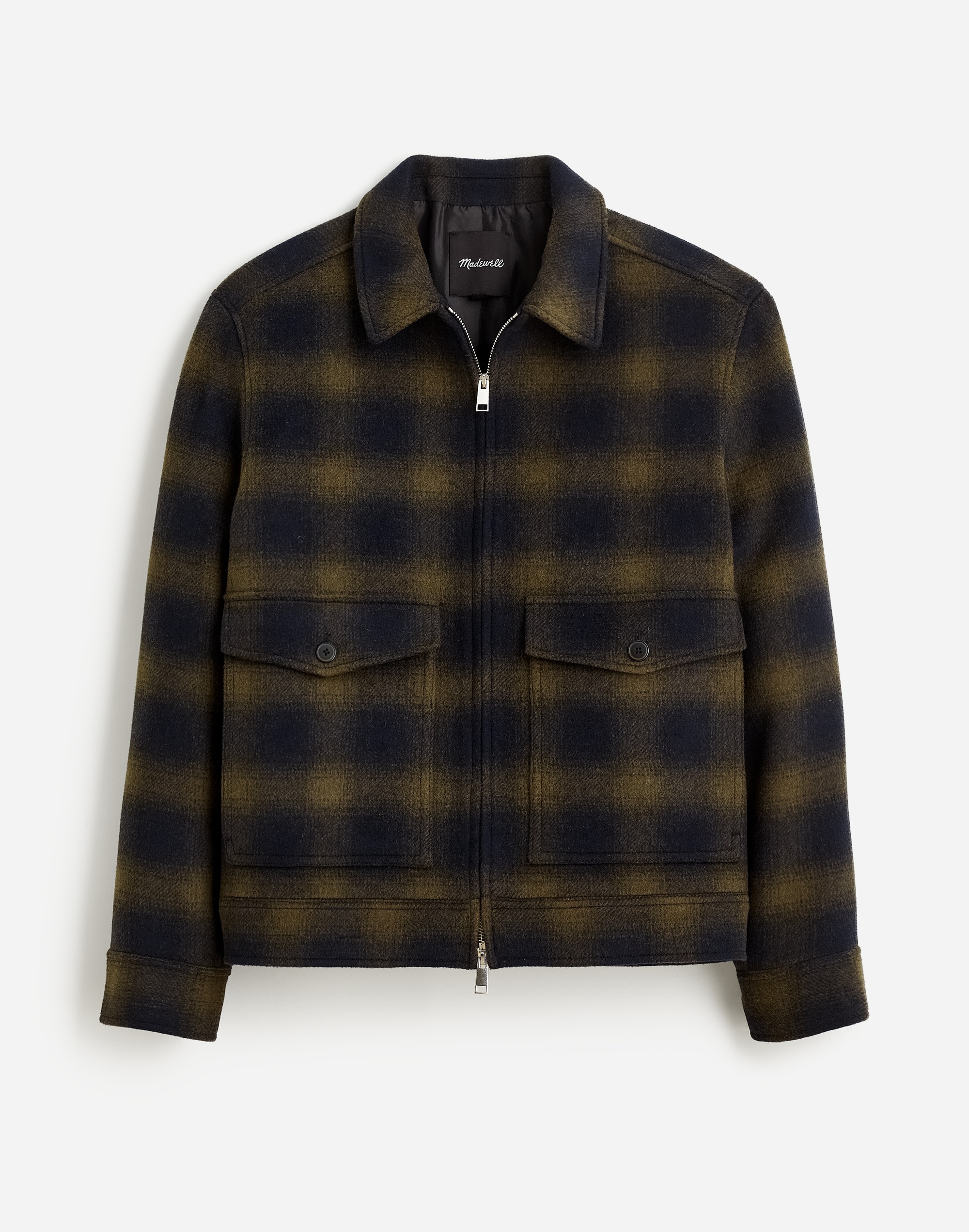 Plaid Zip-Front Jacket in Italian Fabric | Madewell