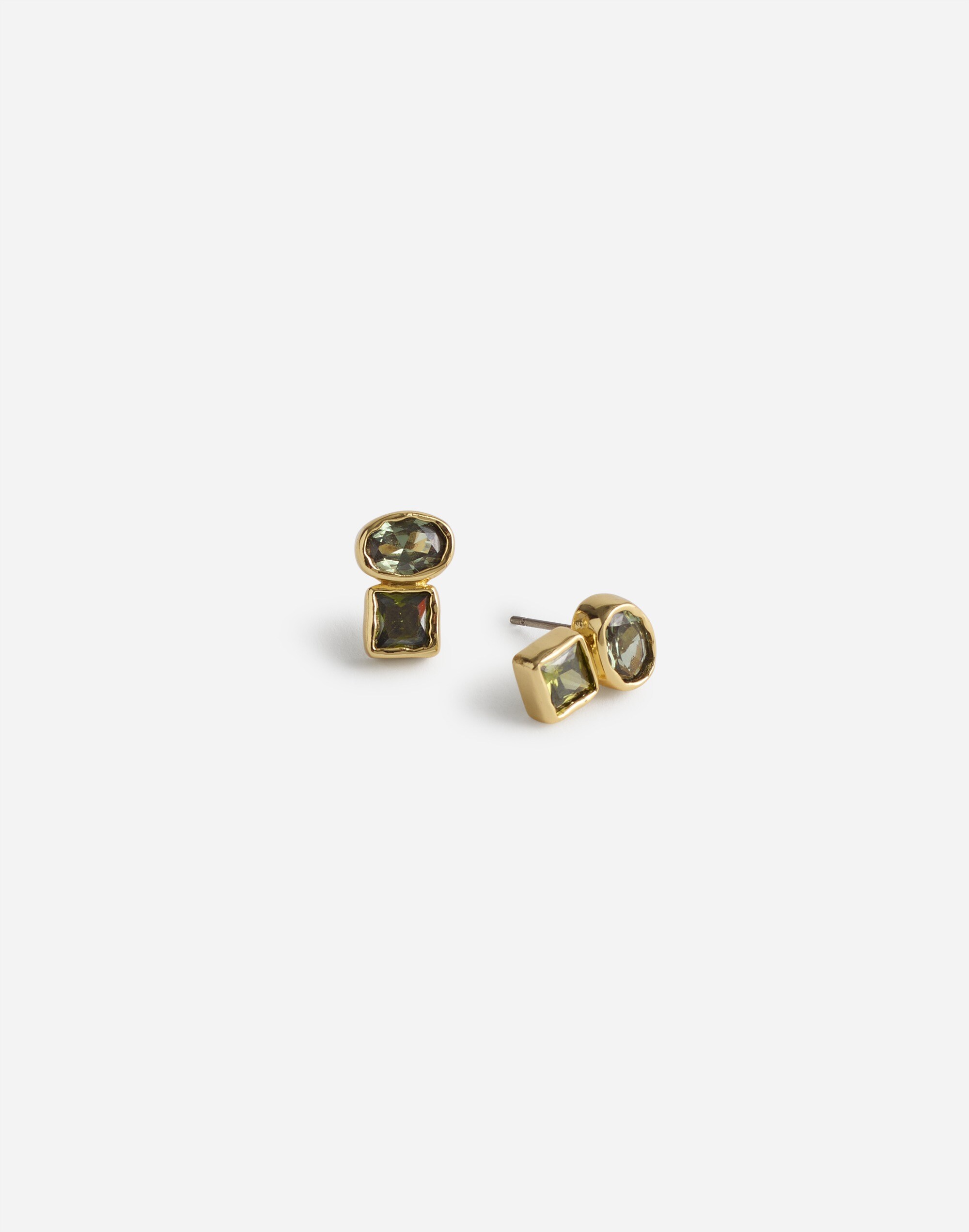 Mixed Shape Statement Stud Earrings