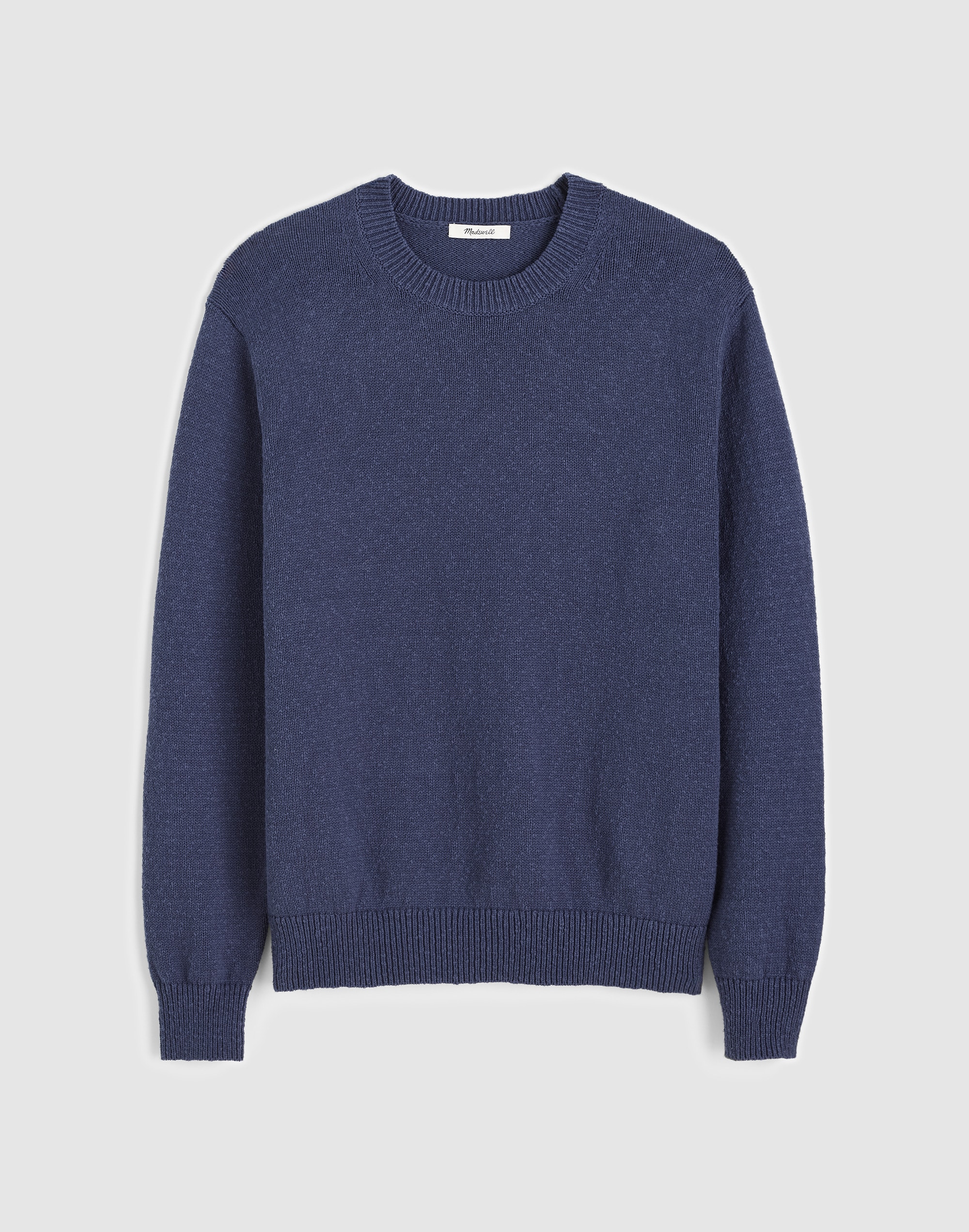 Crewneck Sweater in Textured Cotton