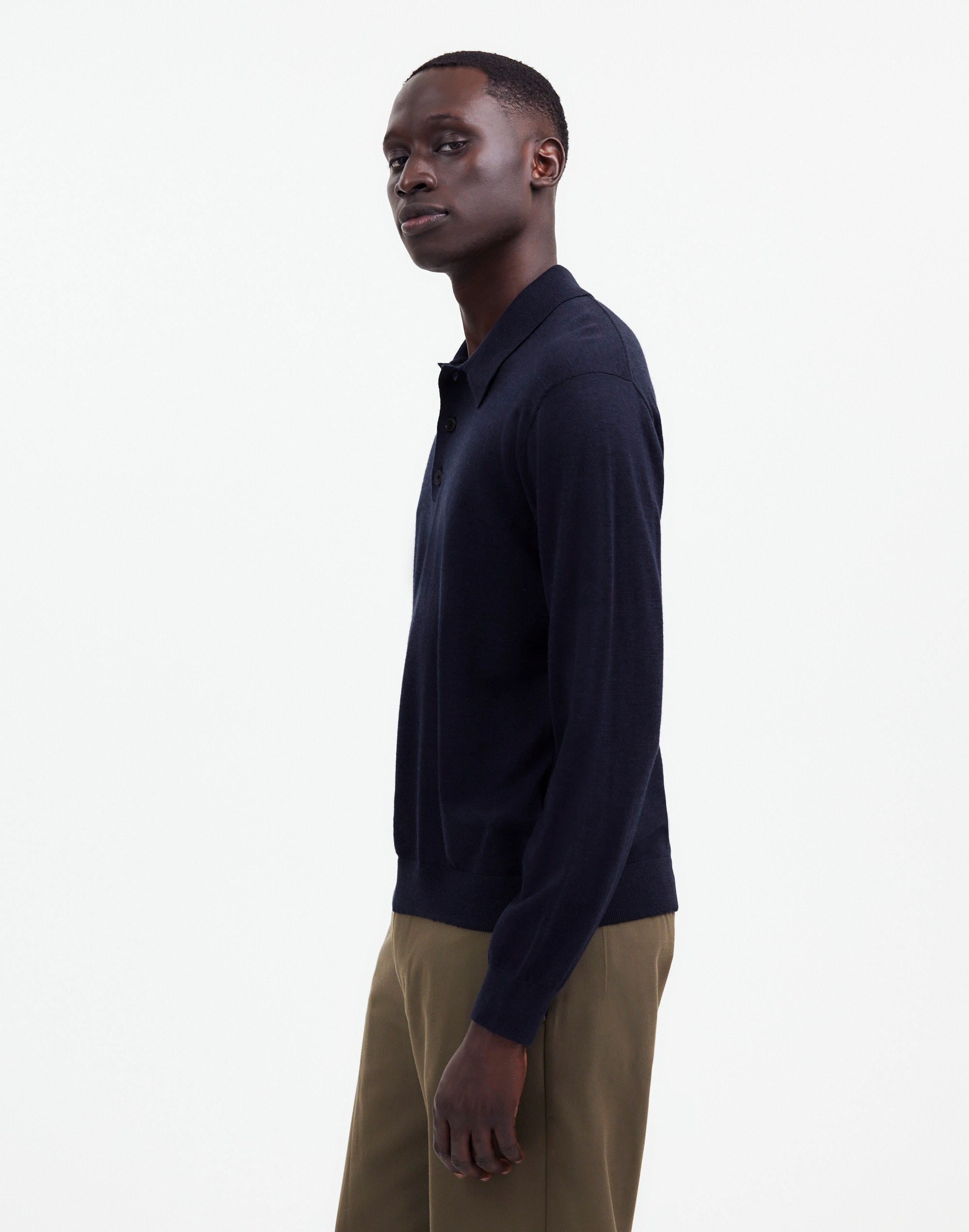 Crushed 3/4 Sleeve 'Maize' Polo main image 1
