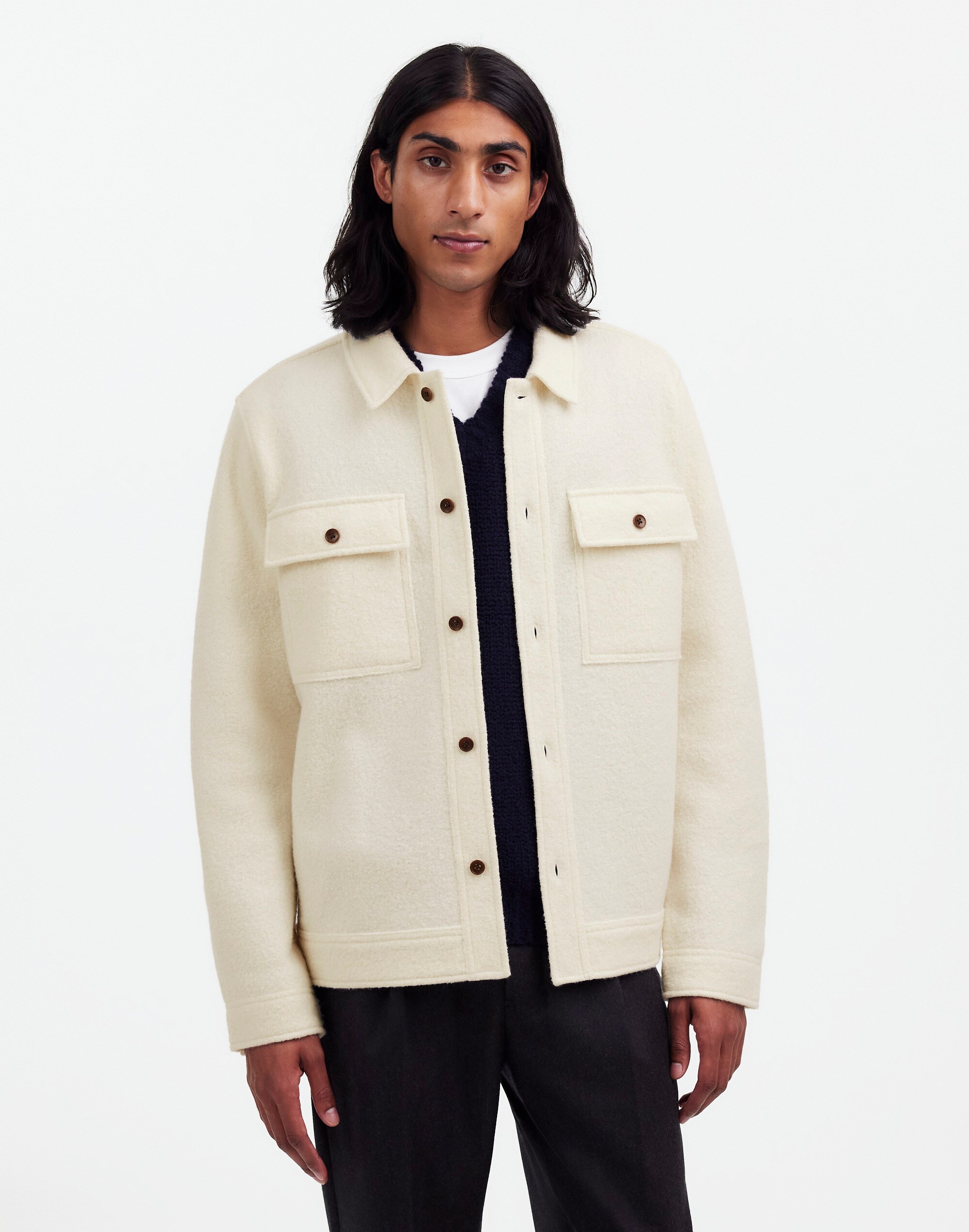 Boiled Wool Shirt-Jacket