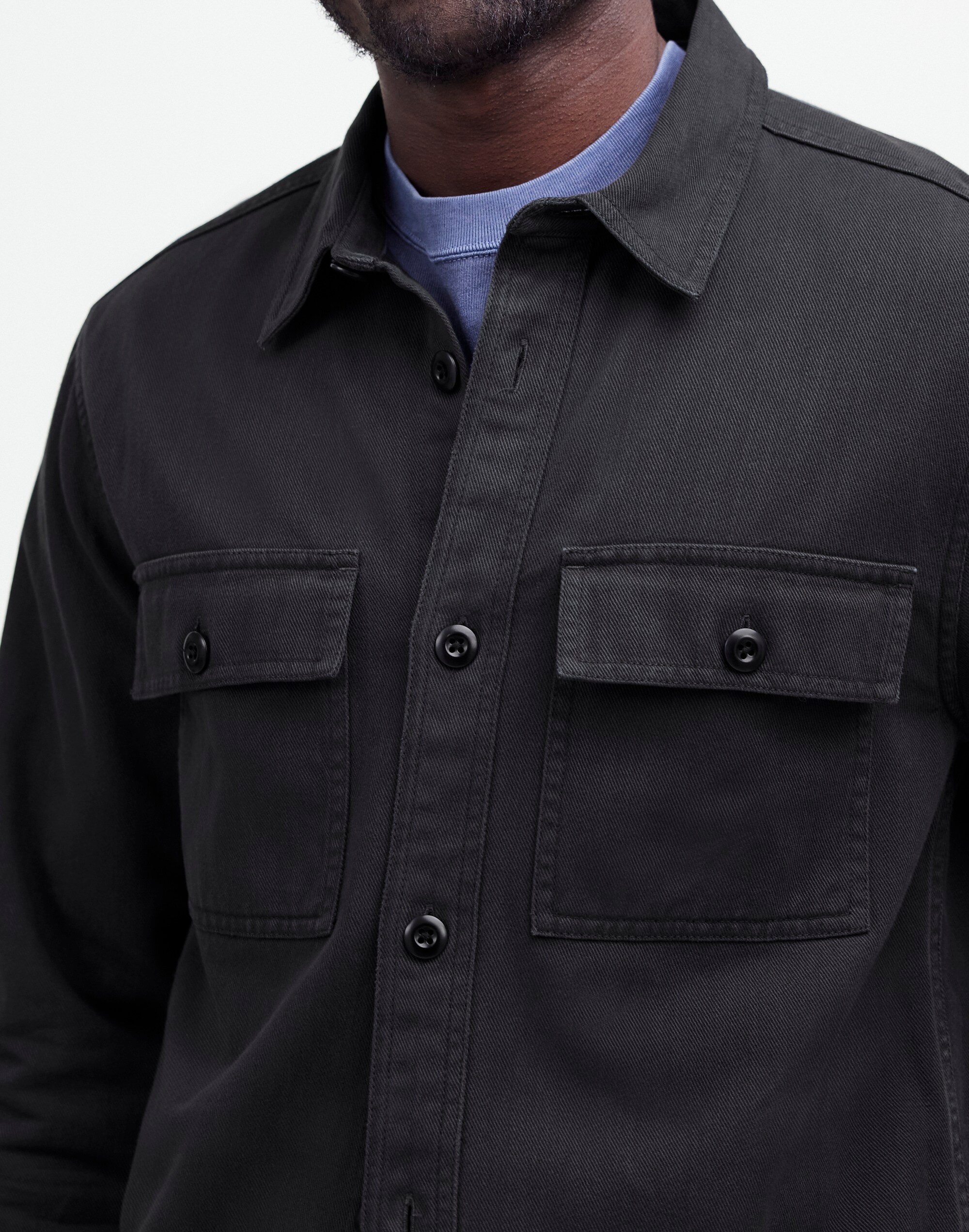 Garment-Dyed Straight-Hem Work Shirt | Madewell