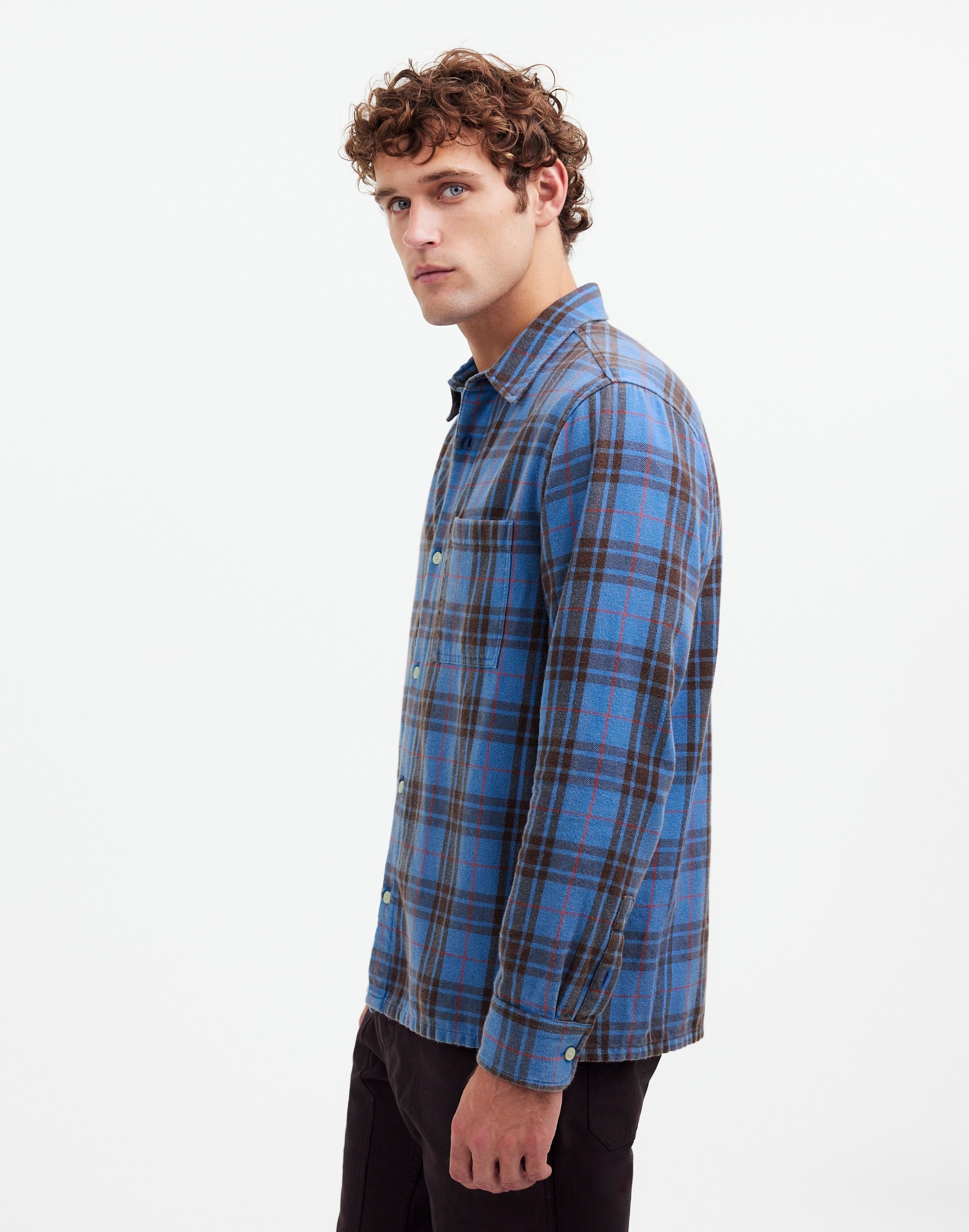 Easy Shirt in Brushed Flannel Alternate Image 3