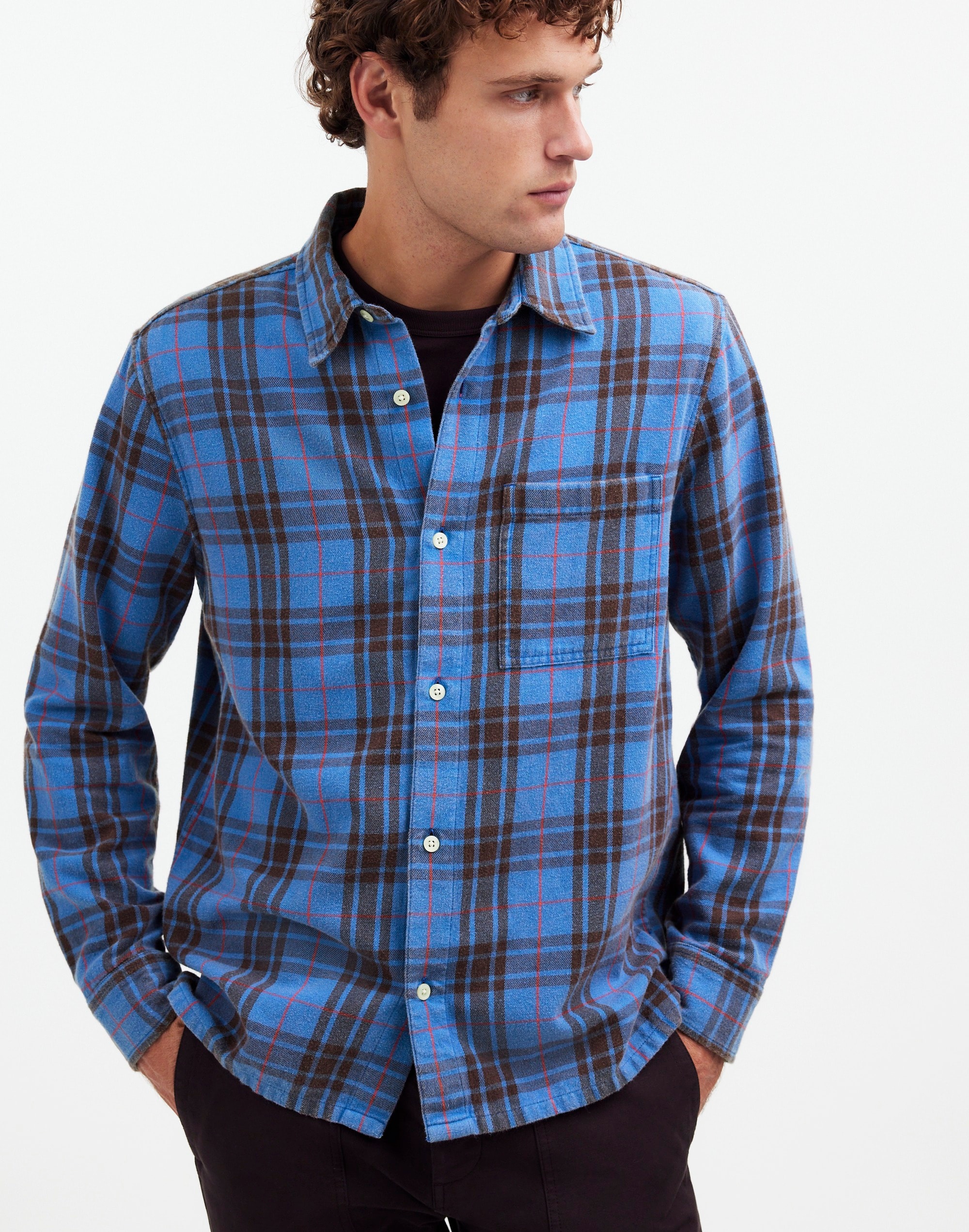 Easy Shirt in Brushed Flannel Alternate Image 5