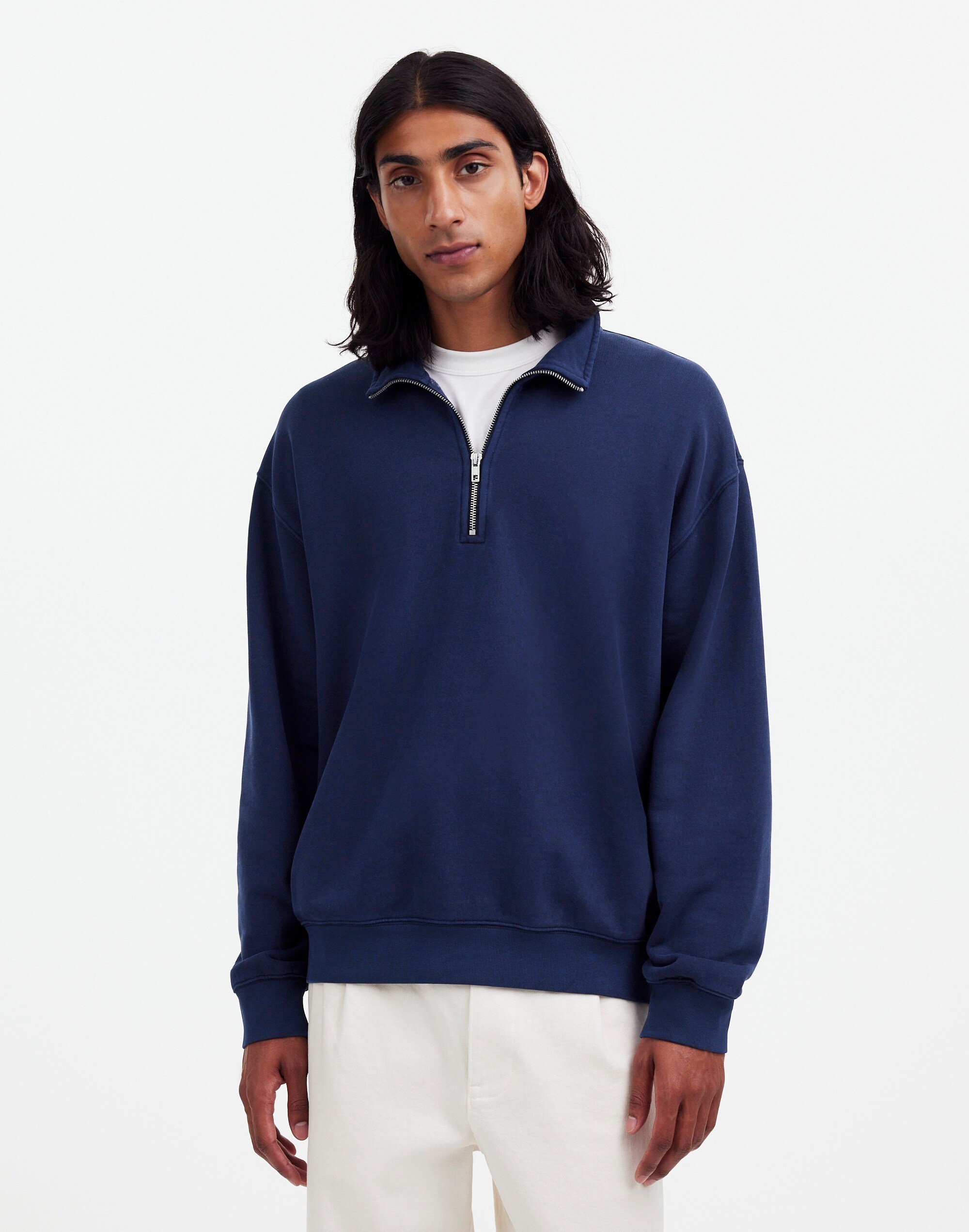 The McCarren Midweight Quarter Zip Sweatshirt | Madewell