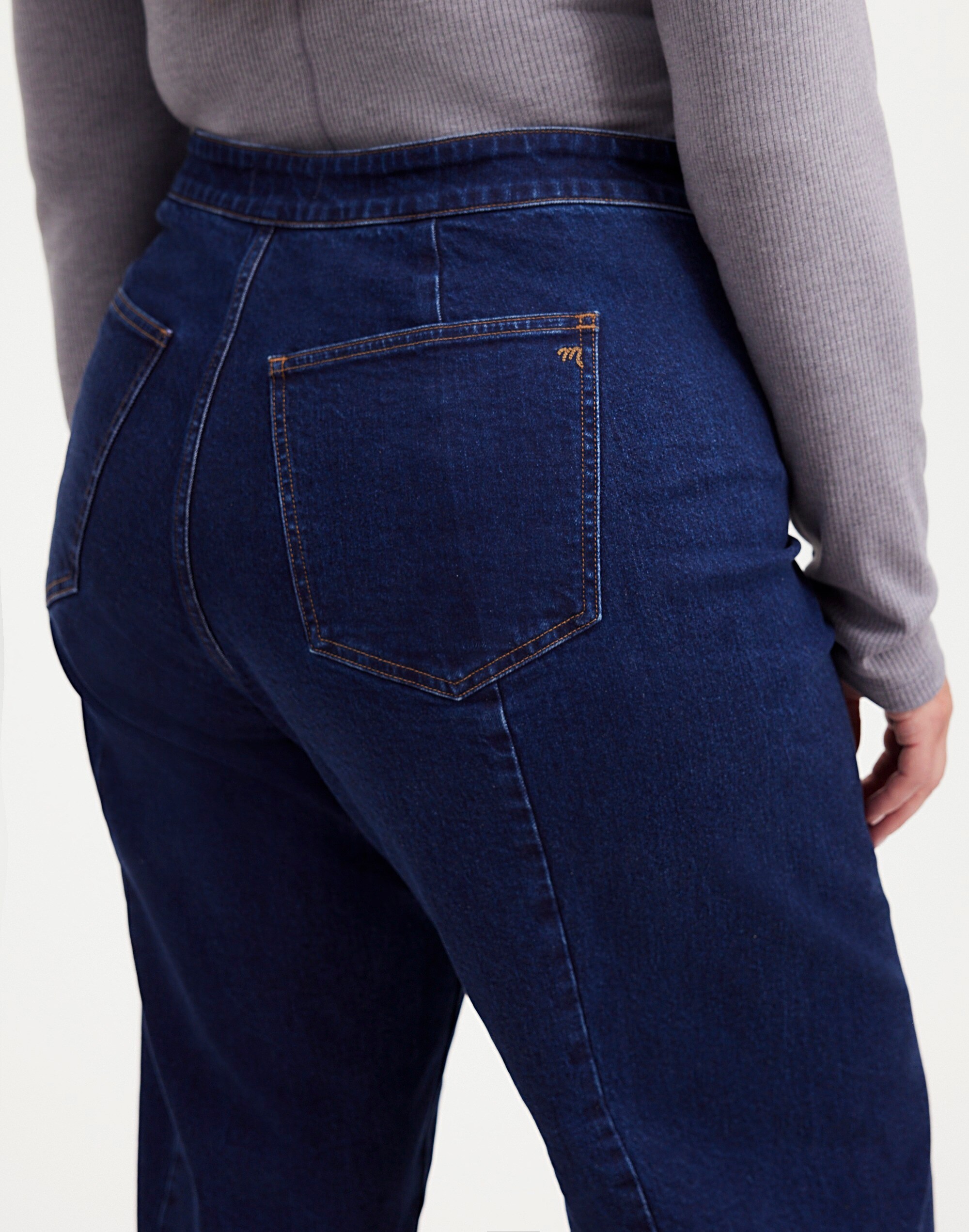The Plus Curvy Emmett Wide-Leg Jean in Leffers Wash: Welt Pocket Edition