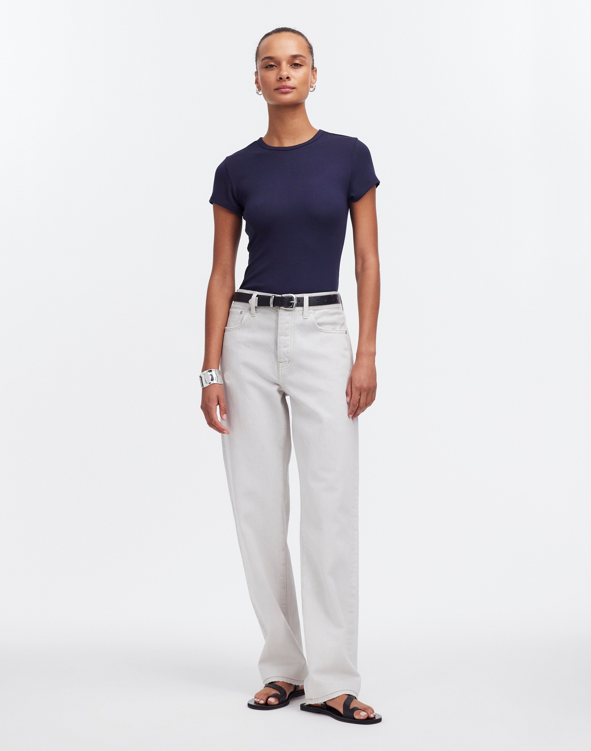 Drapey Rib Tee
