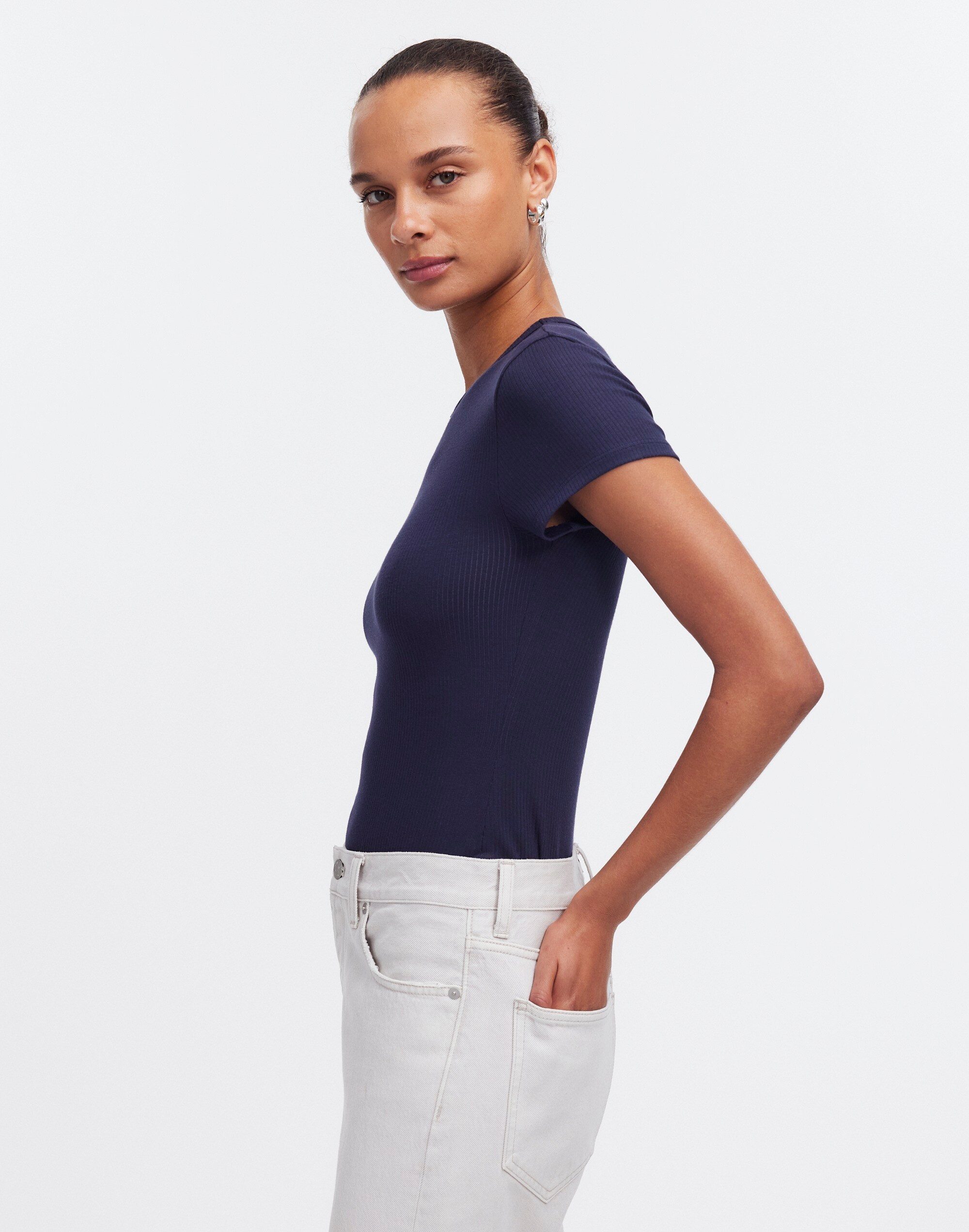 Drapey Rib Tee