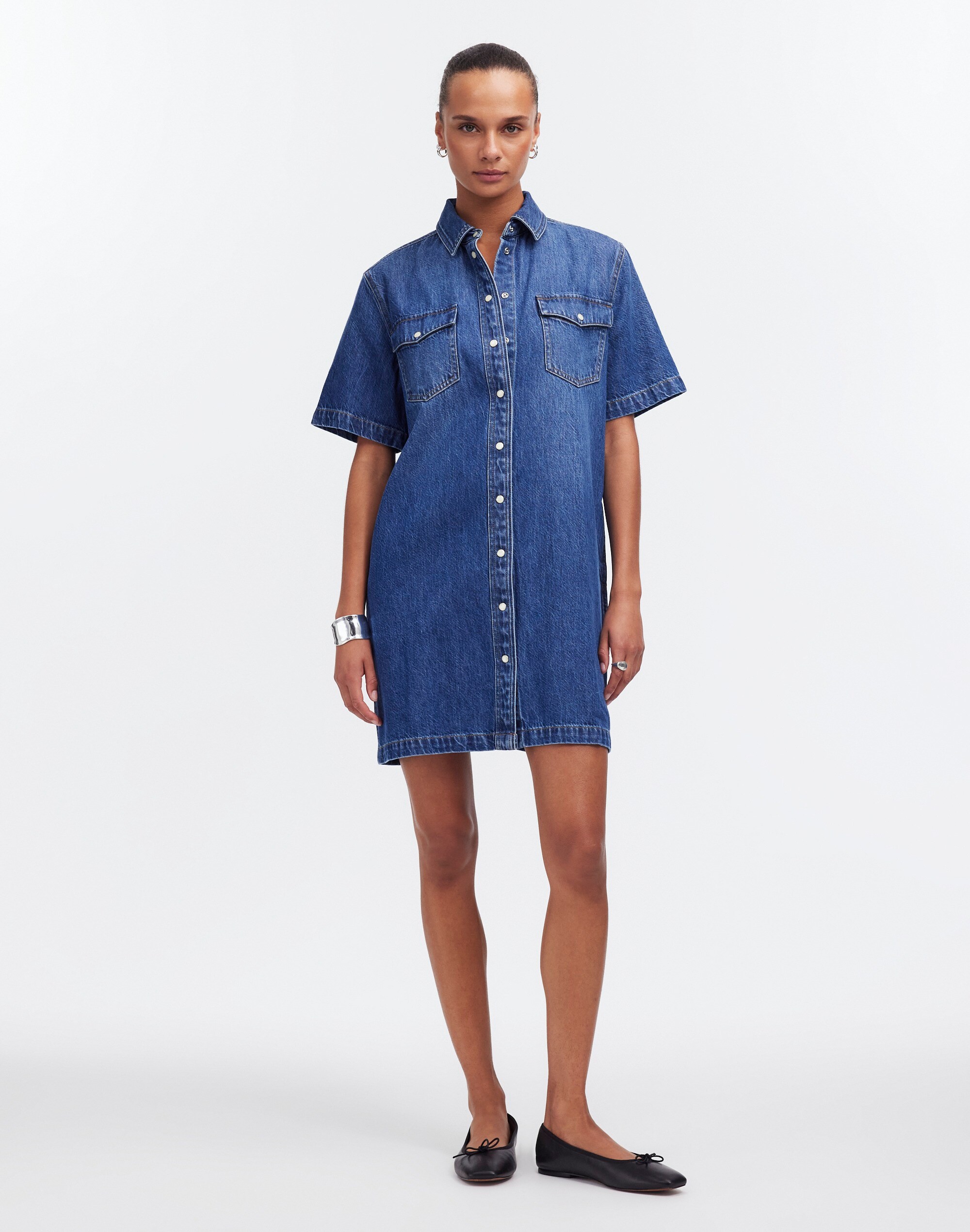 Oversized Mini Shirtdress