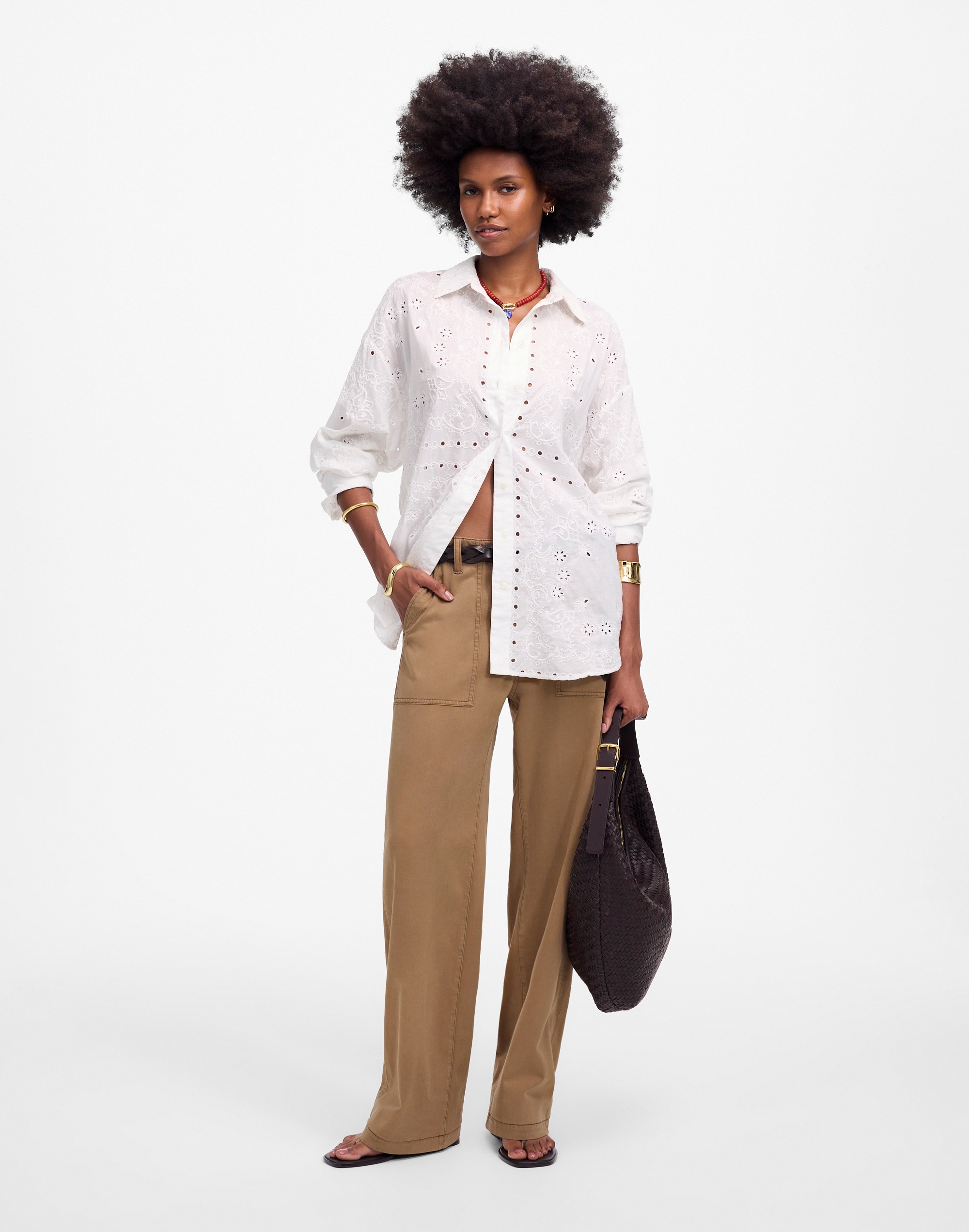 Low-Slung Baggy Utility Pants