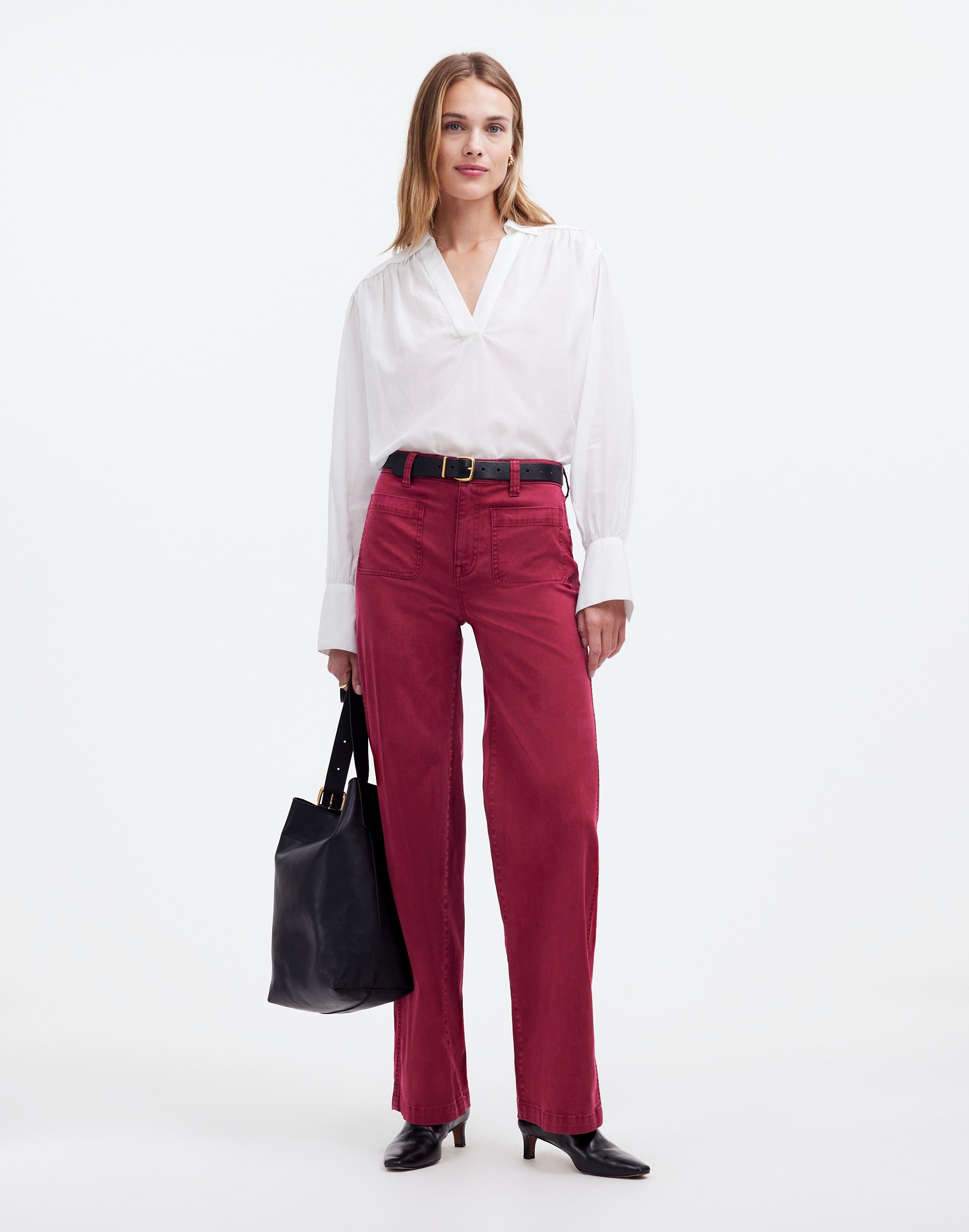 the emmett wide-leg pant: patch pocket edition