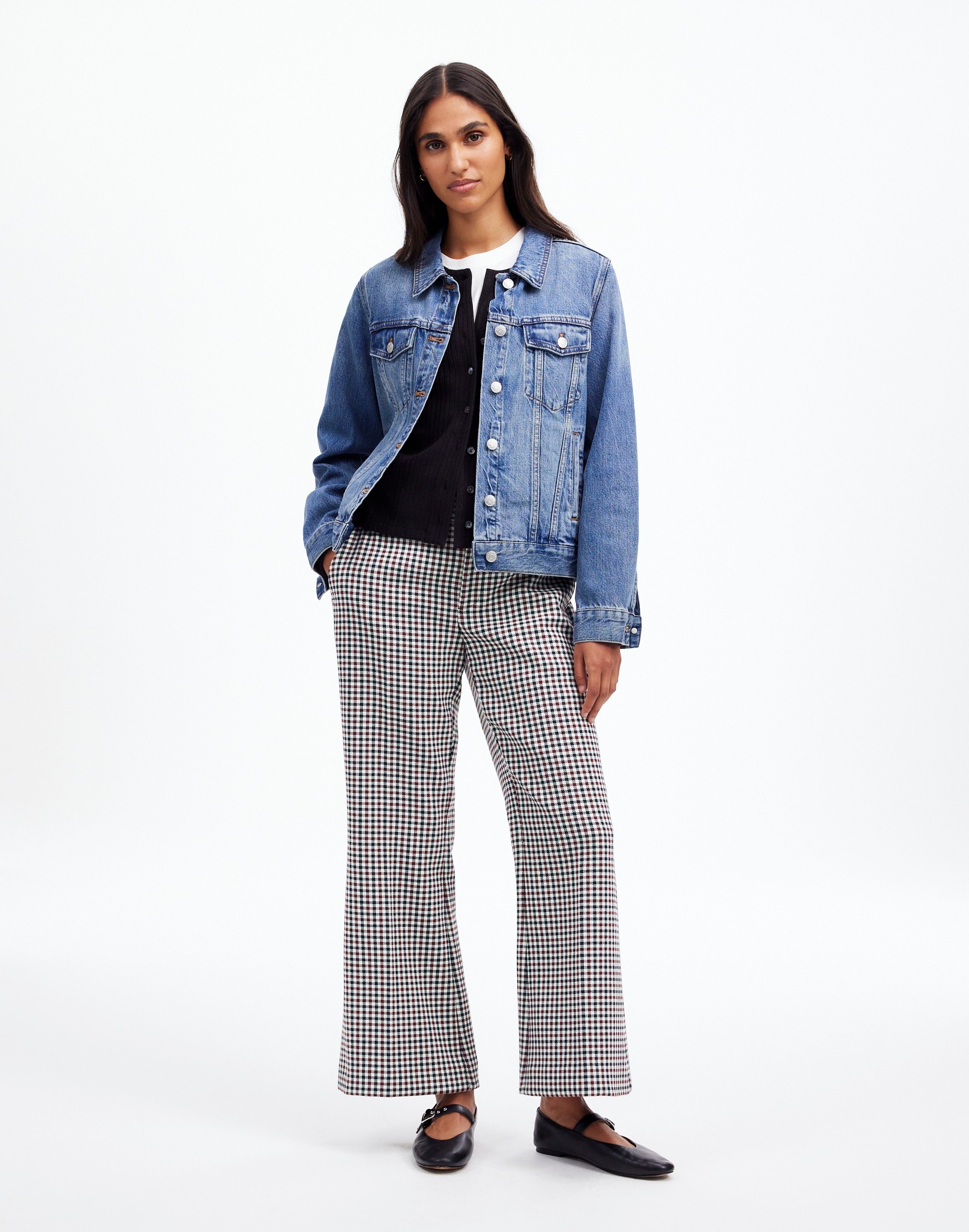 kick out crop pants in stretch twill