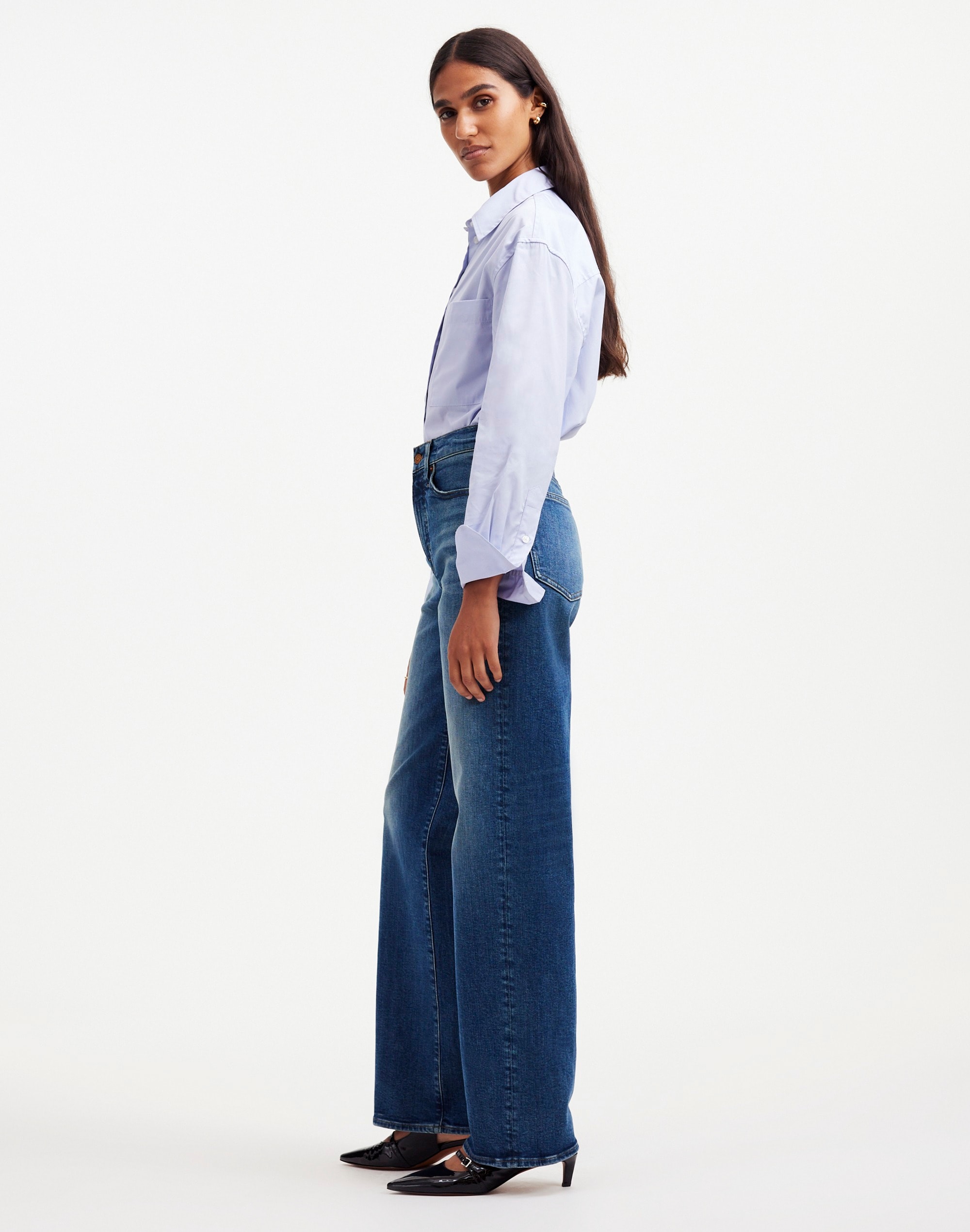 The Perfect Vintage Wide-Leg Jean in Lavaca Wash Alternate Image 3