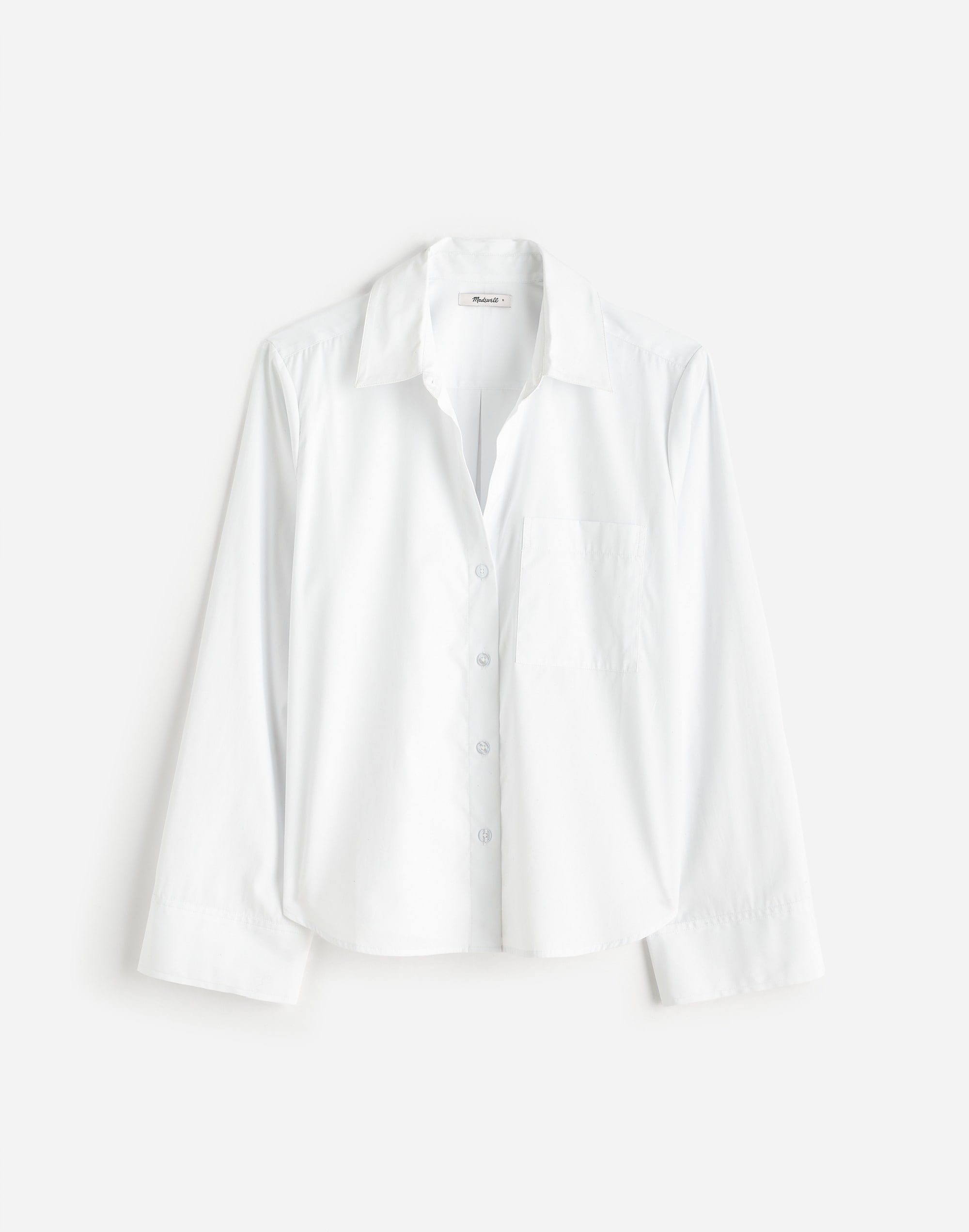 Easy Y-Neck Button-Up Shirt