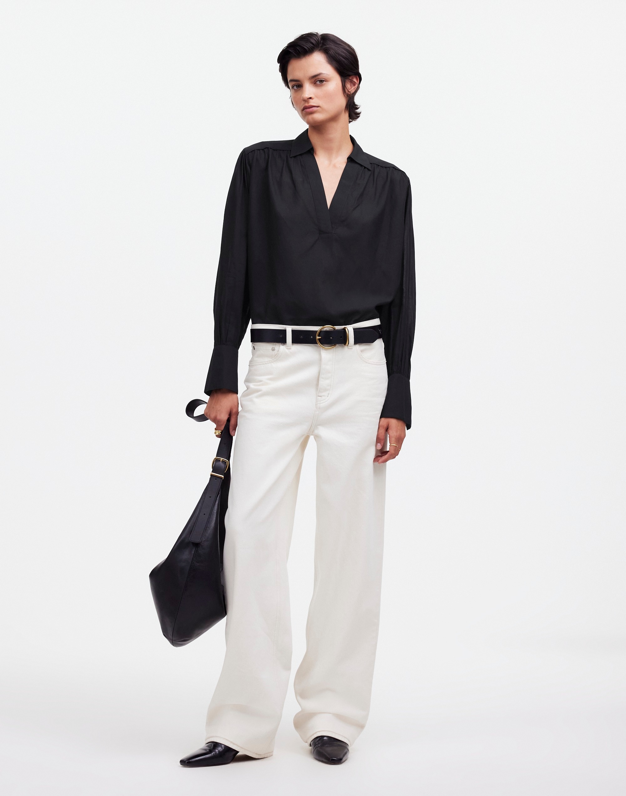 Easy Long-Sleeve Popover Shirt