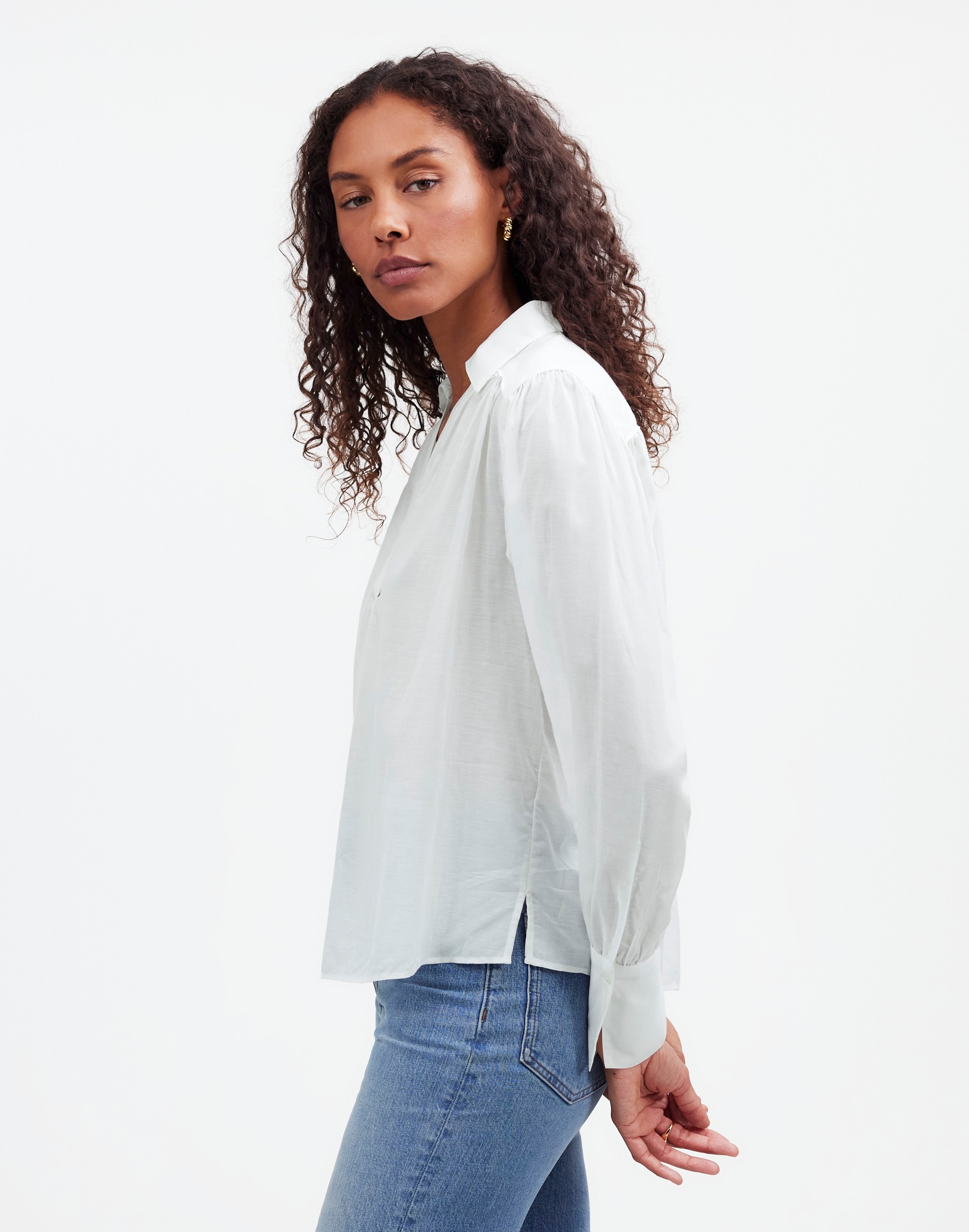 Easy Long-Sleeve Popover Shirt